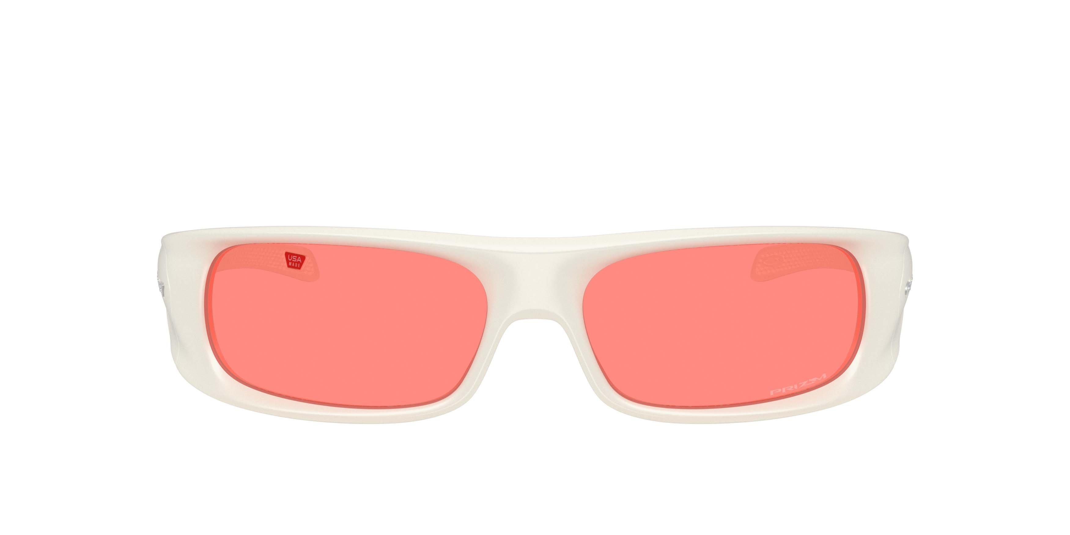 Oakley Highland Players Collection Prizm Peach Sunglasses &ndash; Matte Mist - WHITE/PINK Thumbnail View 2