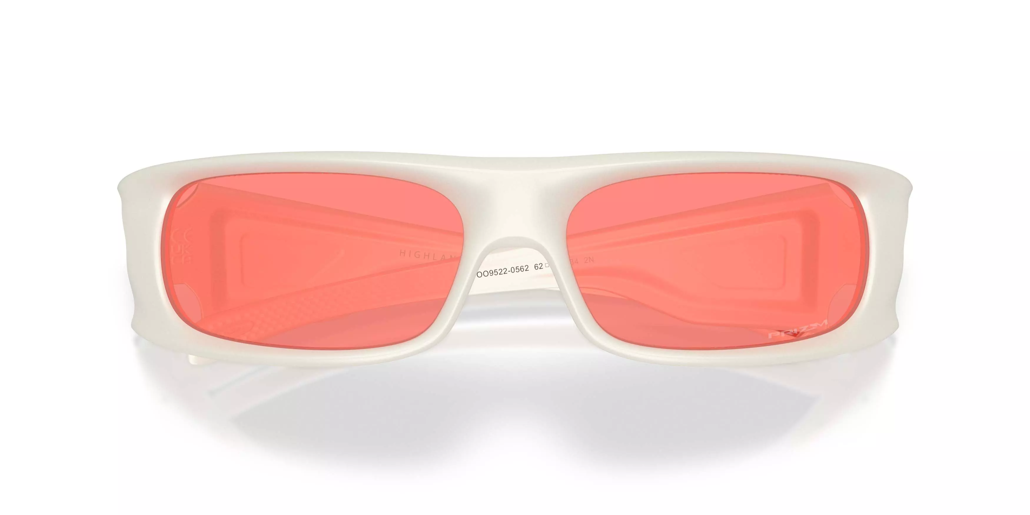 Oakley Highland Players Collection Prizm Peach Sunglasses &ndash; Matte Mist - WHITE/PINK