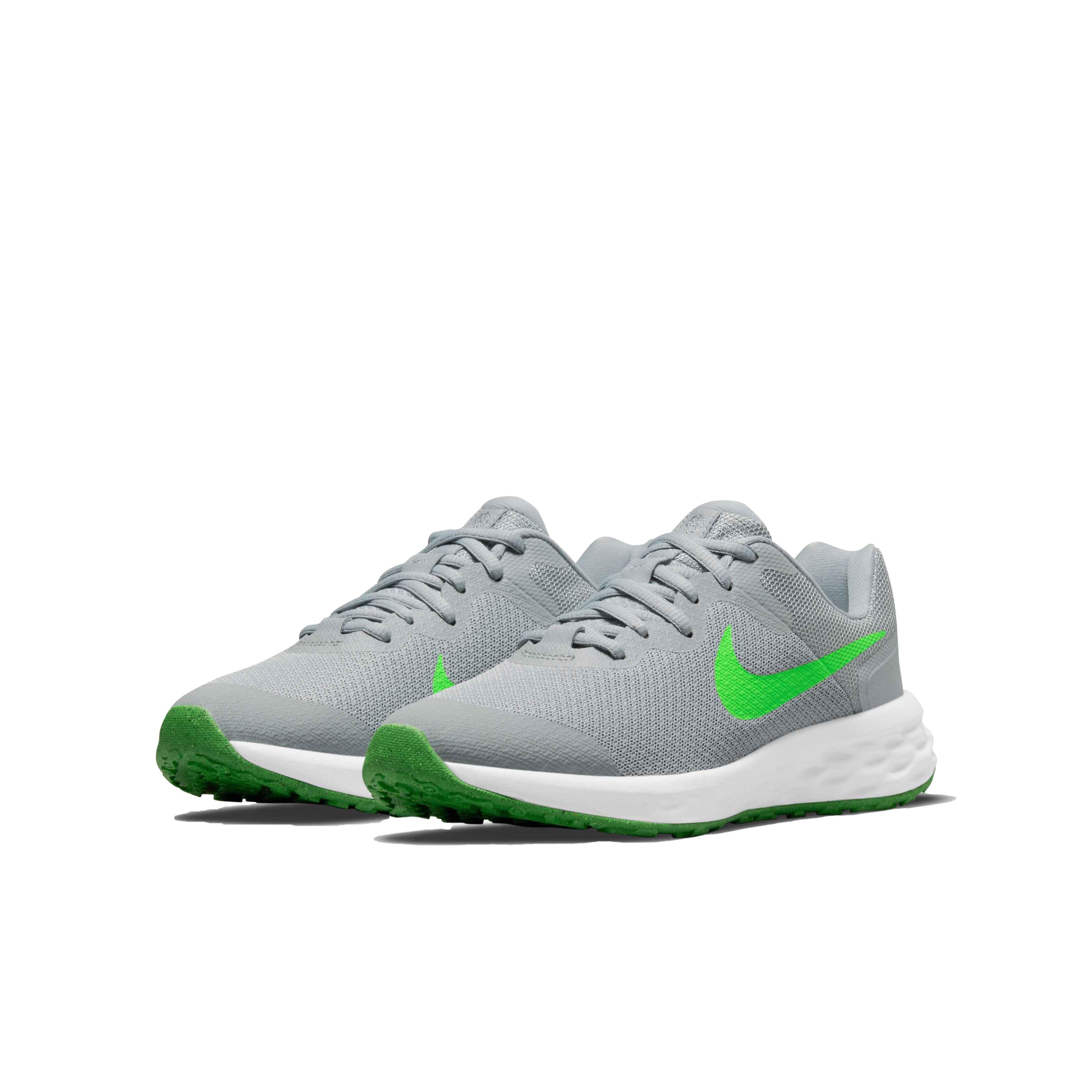 Nike grey outlet green shoes