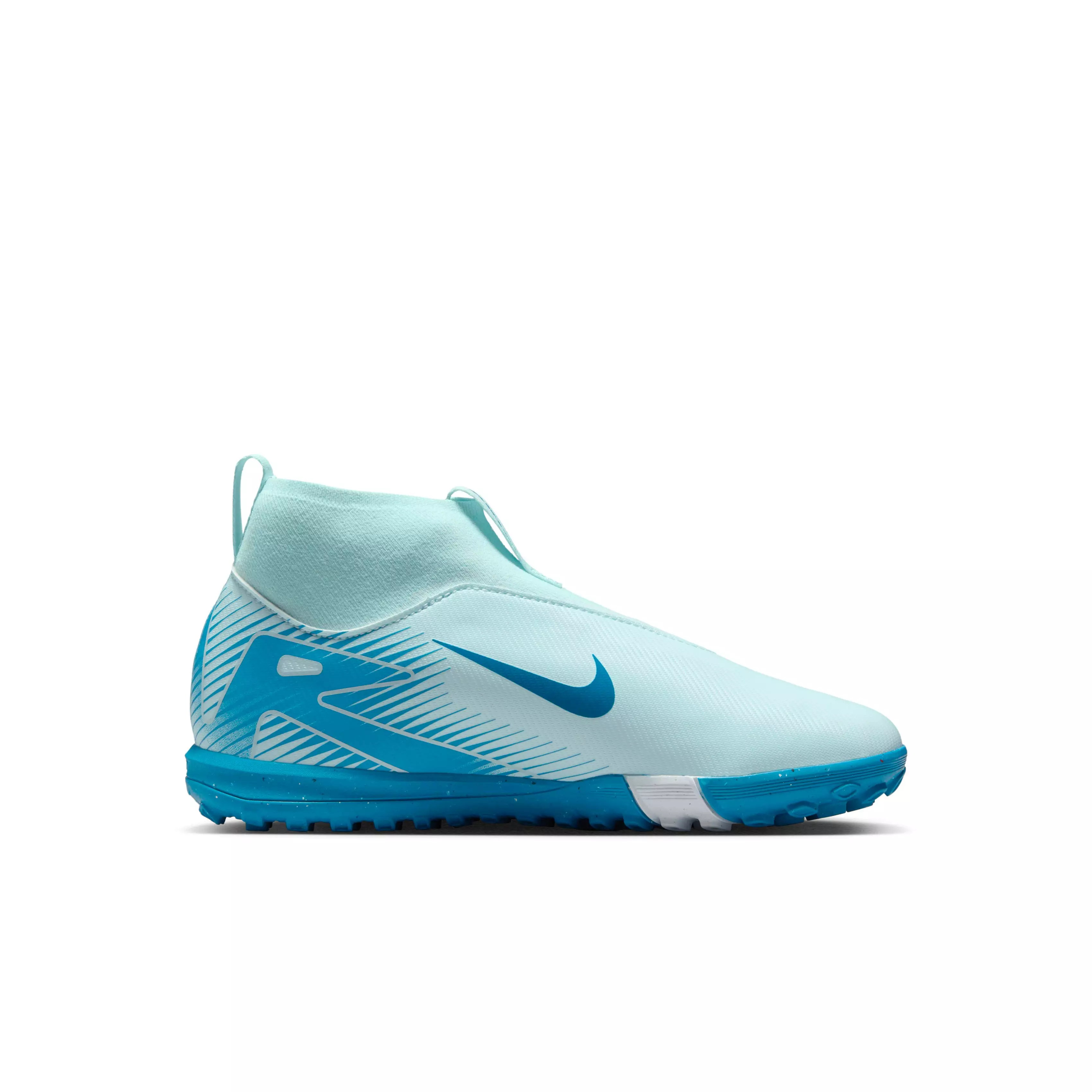 Nike Jr. Mercurial Superfly 10 Academy Turf "Glacier Blue/Blue Orbit" Preschool Kids' Soccer Shoe - BLUE/BLUE