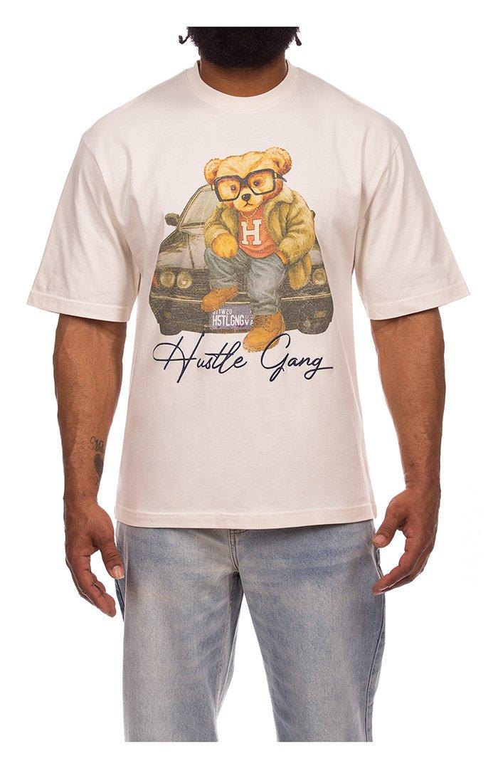 Hustle Gang Men's Winnie Graphic T-Shirt - Cream - CREAM