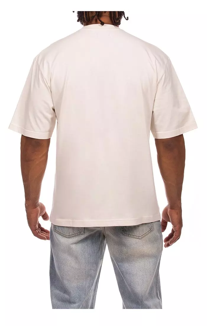 Hustle Gang Men's Winnie Graphic T-Shirt - Cream - CREAM
