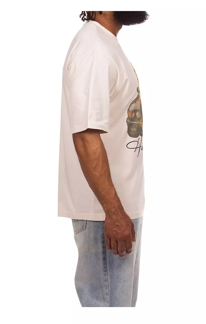 Hustle Gang Men's Winnie Graphic T-Shirt - Cream - CREAM