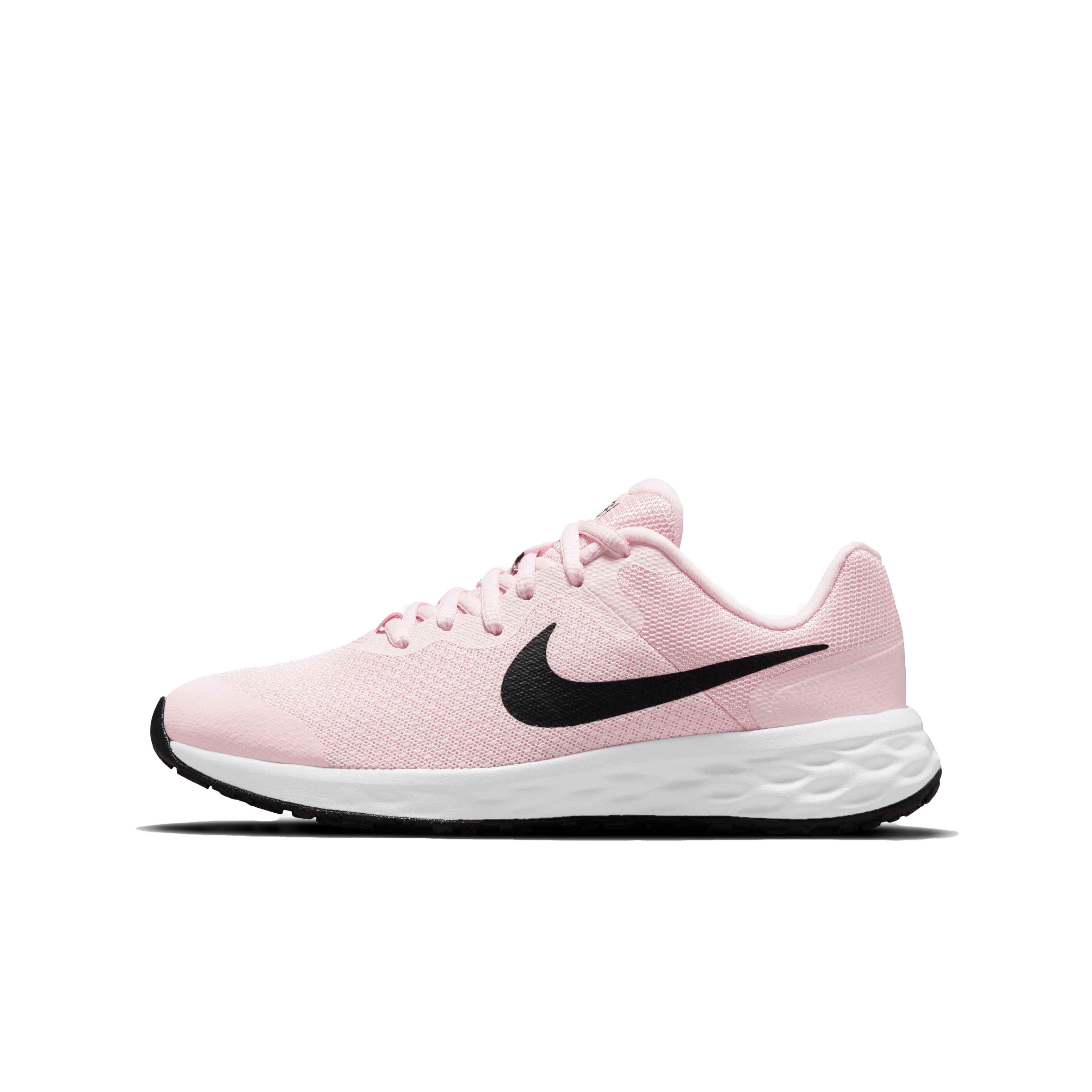 Op de een of andere manier bodem Banyan Nike Revolution 6 "Pink Foam/Black" Grade School Girls' Running Shoe