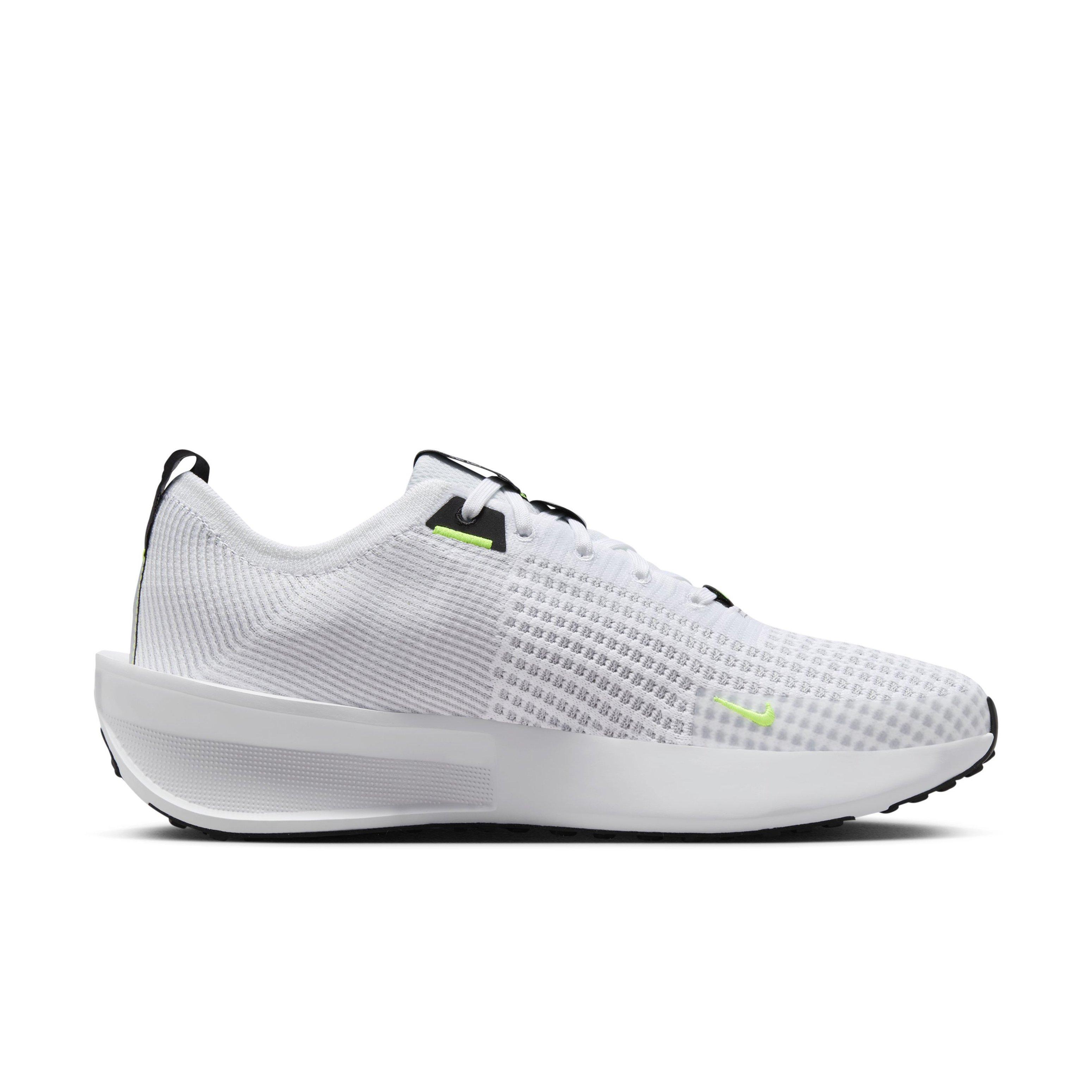 Nike Interact Run "White/Wolf Grey/Black/Volt" Men's Running Shoe - WHITE/GREY/VOLT Thumbnail View 1
