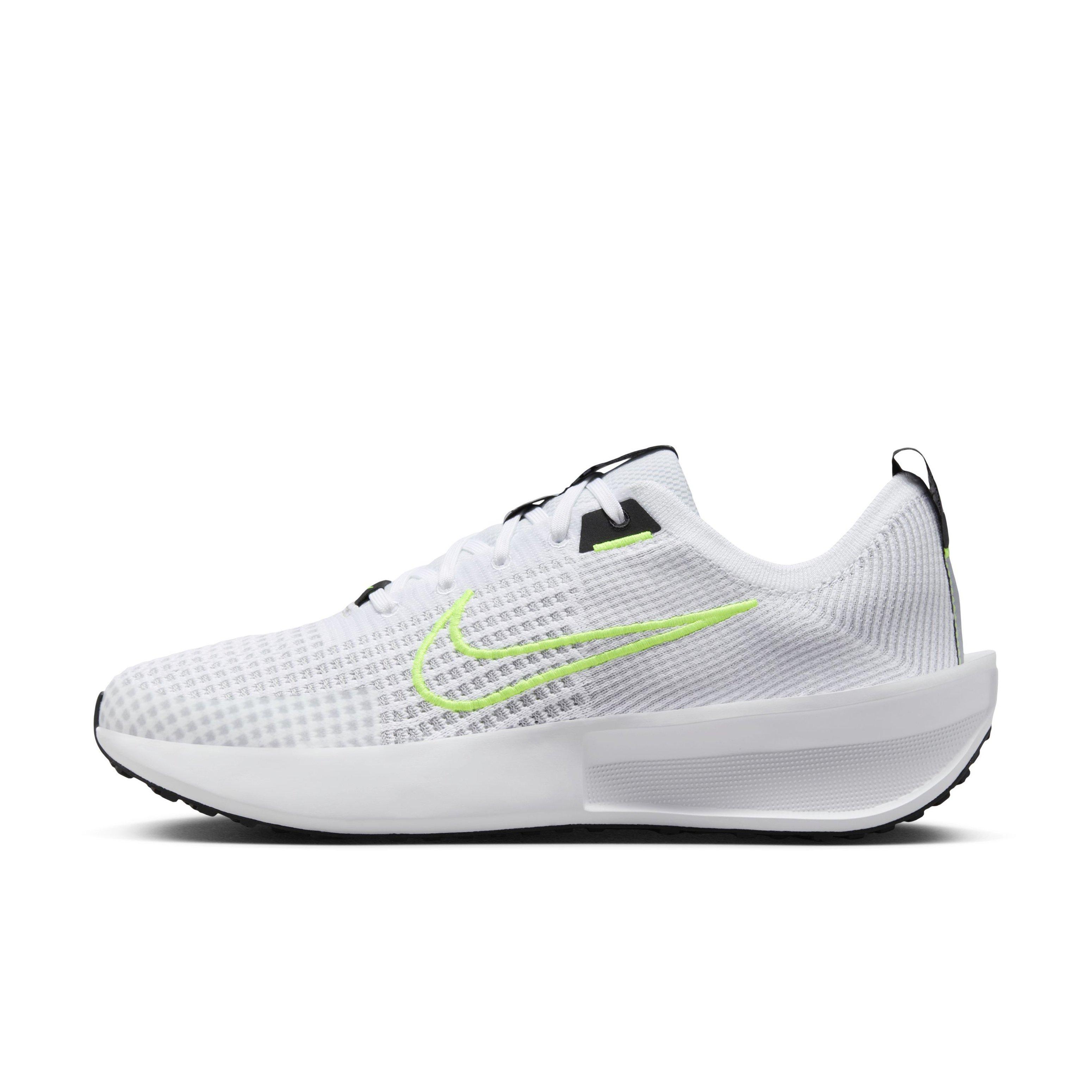Nike Interact Run "White/Wolf Grey/Black/Volt" Men's Running Shoe - WHITE/GREY/VOLT Thumbnail View 2