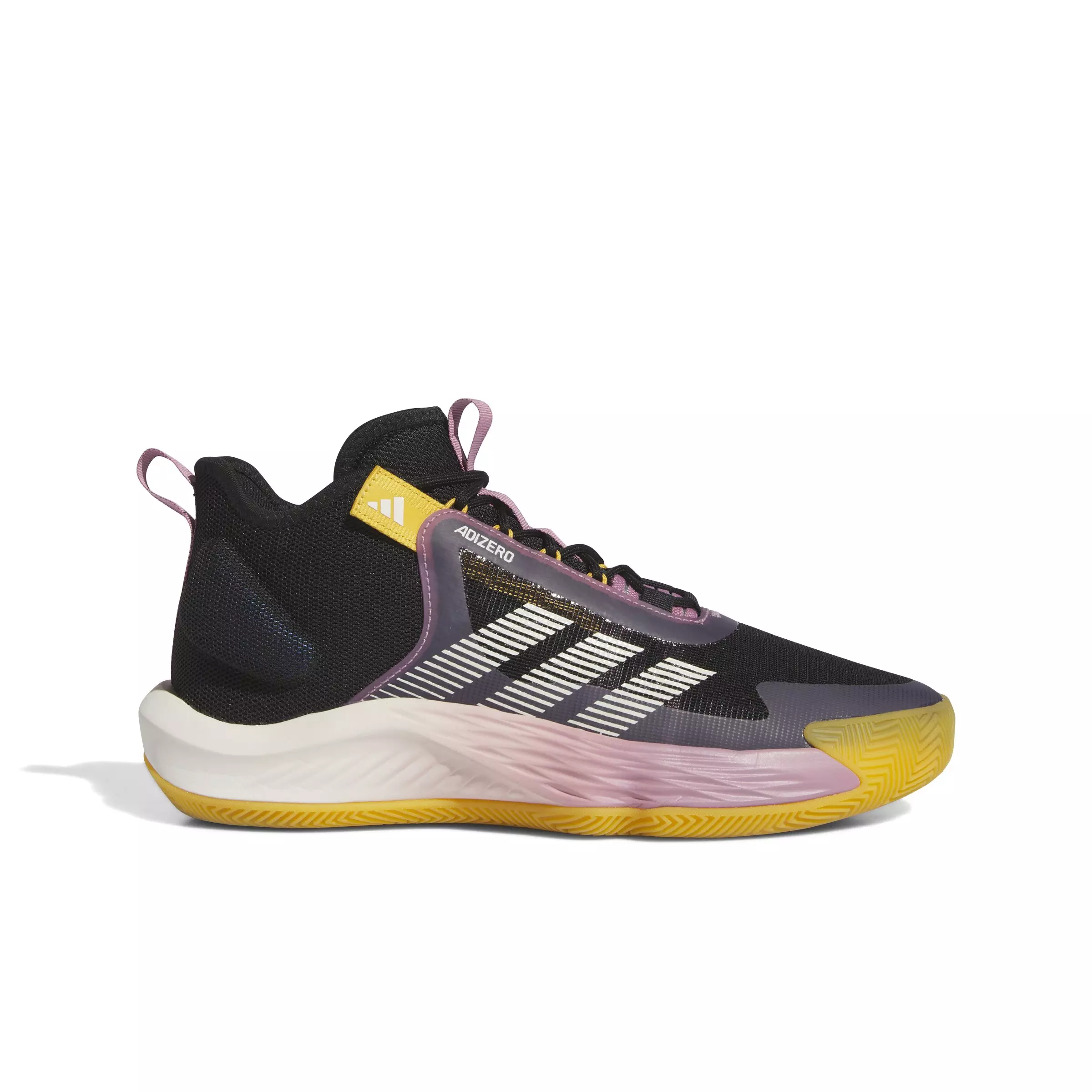 adidas Adizero Select "Core Black/Off White/Pre Yellow" Unisex Basketball Shoe - BLACK/OFF WHITE/YELLOW