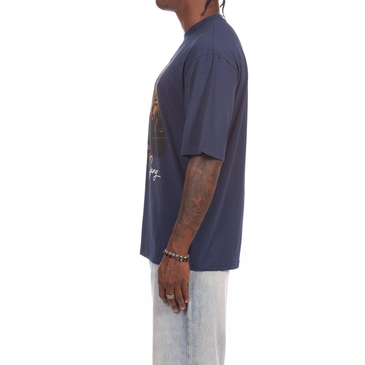 Hustle Gang Men's Winnie Graphic T-Shirt - Blue - BLUE
