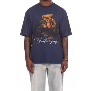 Hustle Gang Men's Winnie Graphic T-Shirt - Blue - BLUE