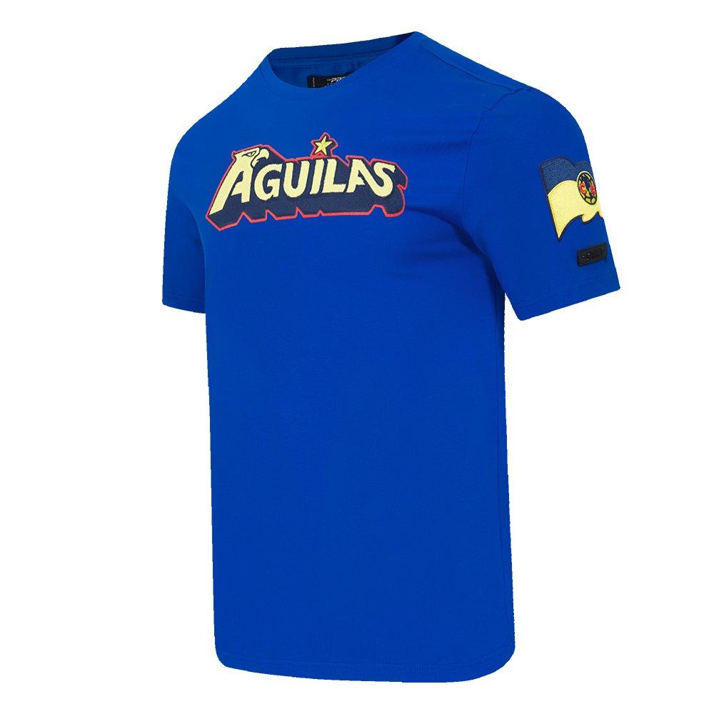 Pro Standard Men's Liga MX Club America Stadium Wordmark Soccer Tee - ROYAL Thumbnail View 3