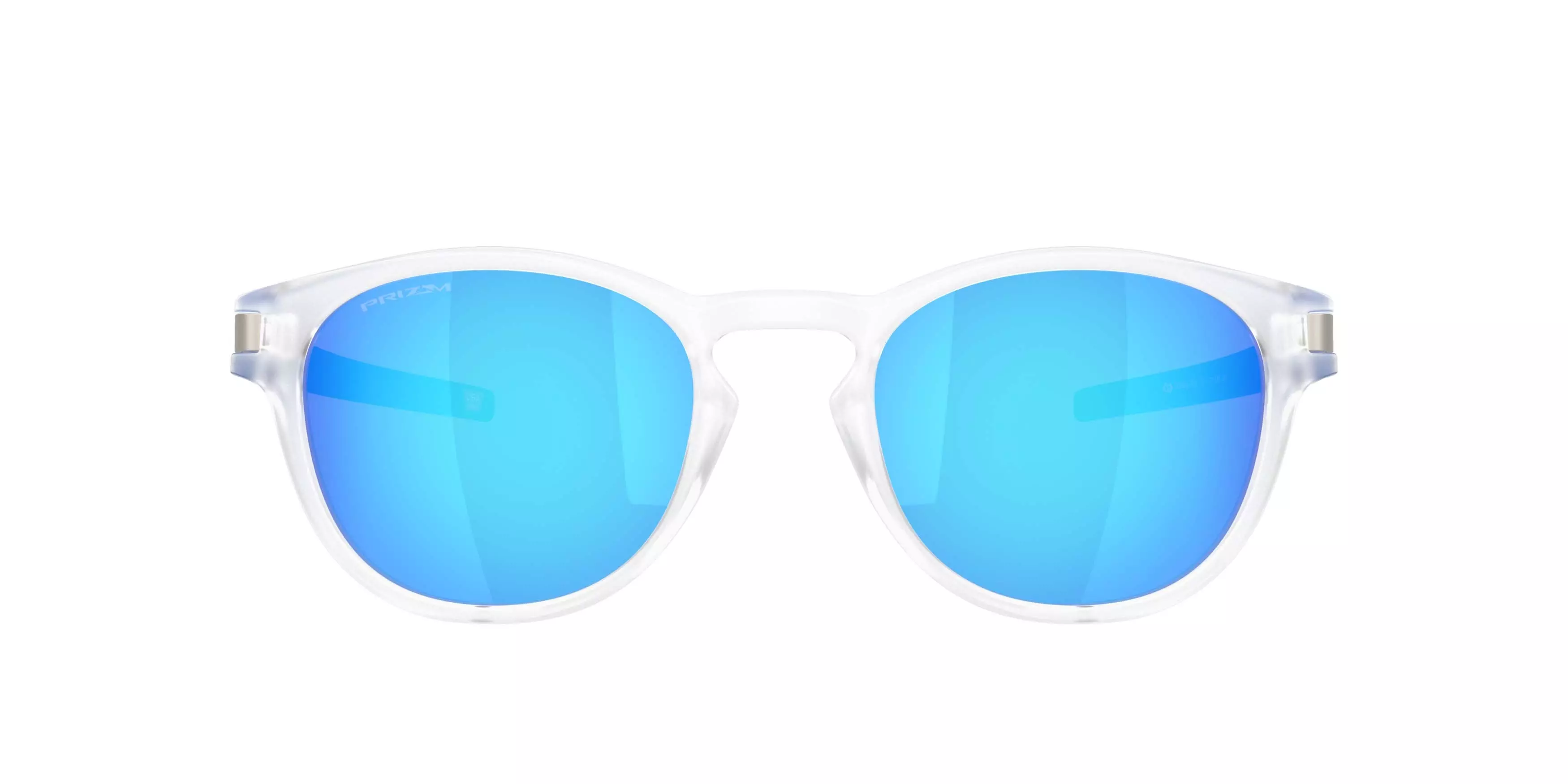 Oakley Latch Neon Pop Collection Prizm Sapphire Sunglasses &ndash; Matte Clear - CLEAR/BLUE