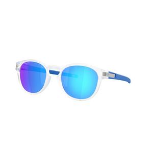 Oakley Latch Neon Pop Collection Prizm Sapphire Sunglasses &ndash; Matte Clear