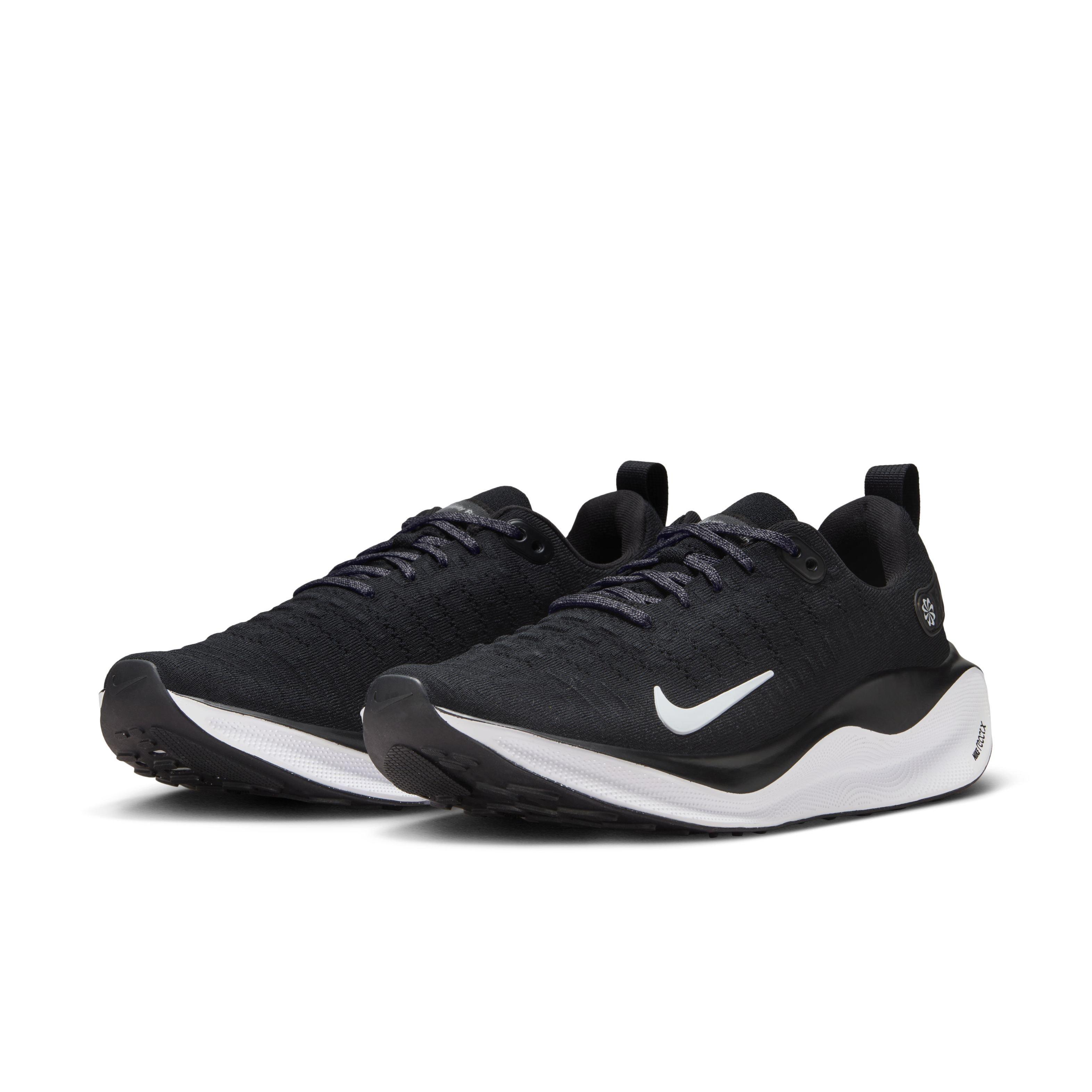 Nike InfinityRN 4 "Black/Black/White" Men's Running Shoe - BLACK/BLACK/WHITE Thumbnail View 3