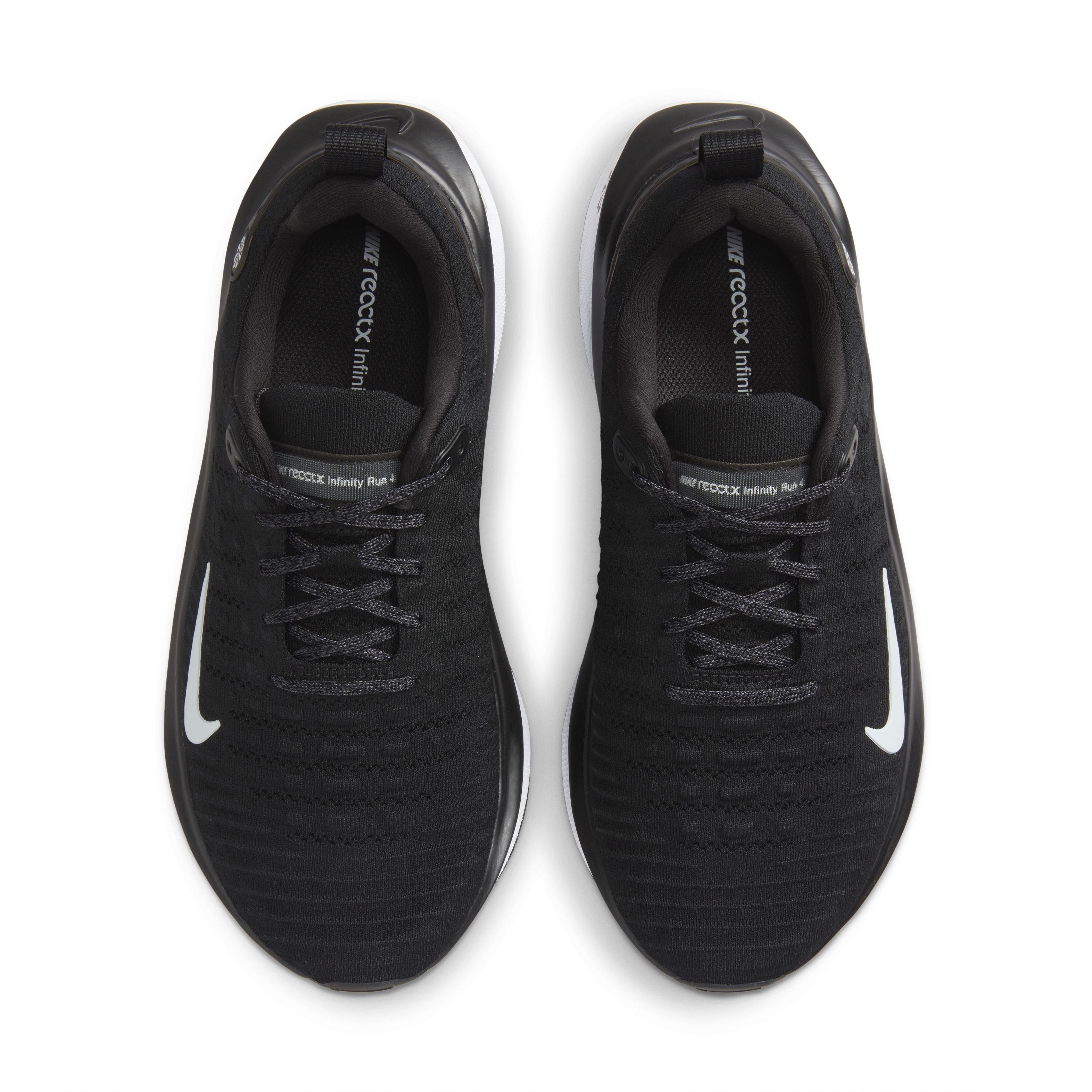 Nike InfinityRN 4 "Black/Black/White" Men's Running Shoe - BLACK/BLACK/WHITE Thumbnail View 4