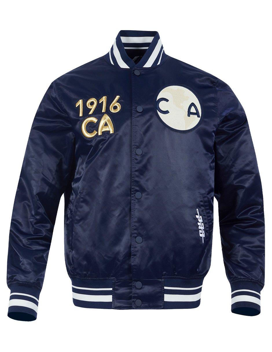 Pro Standard Men's Liga MX Club America Premium Rib Satin Jacket - Navy - NAVY Thumbnail View 1