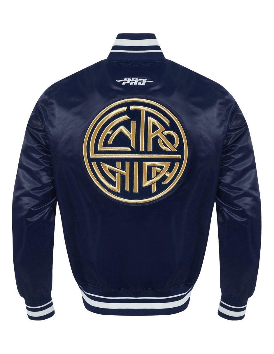 Pro Standard Men's Liga MX Club America Premium Rib Satin Jacket - Navy - NAVY Thumbnail View 2