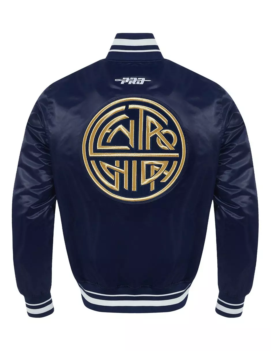 Pro Standard Men's Liga MX Club America Premium Rib Satin Jacket - Navy - NAVY