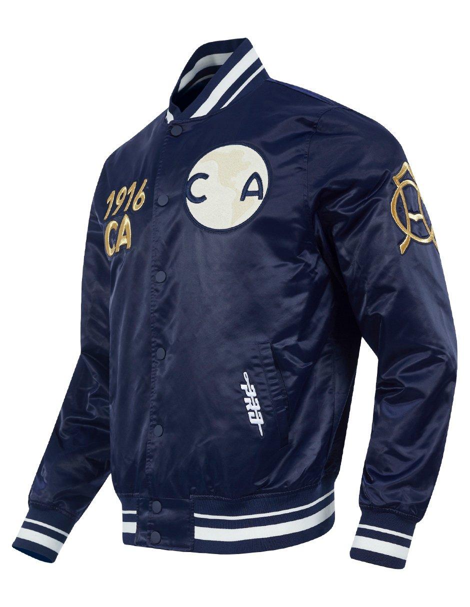 Pro Standard Men's Liga MX Club America Premium Rib Satin Jacket -Navy - NAVY Thumbnail View 3