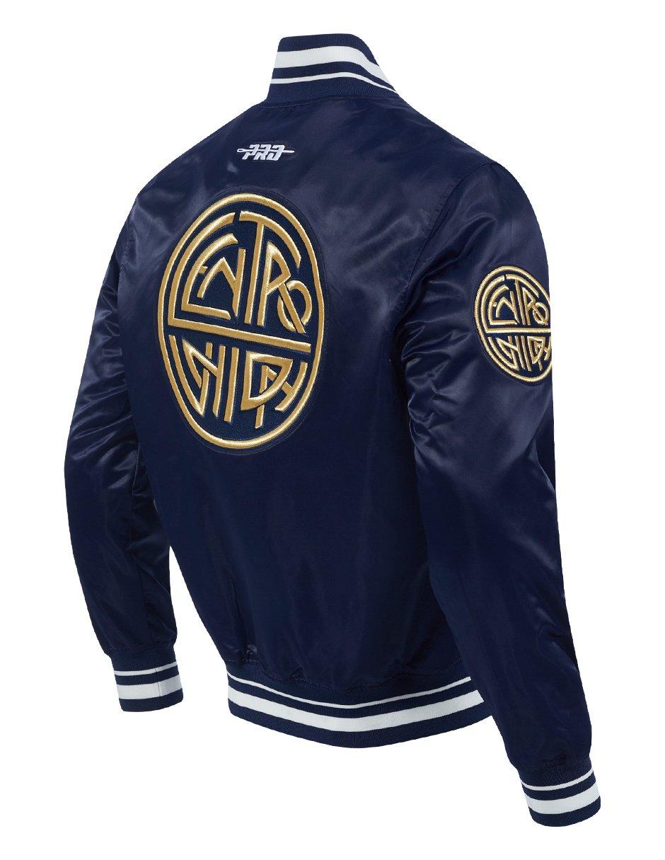 Pro Standard Men's Liga MX Club America Premium Rib Satin Jacket - Navy - NAVY Thumbnail View 4