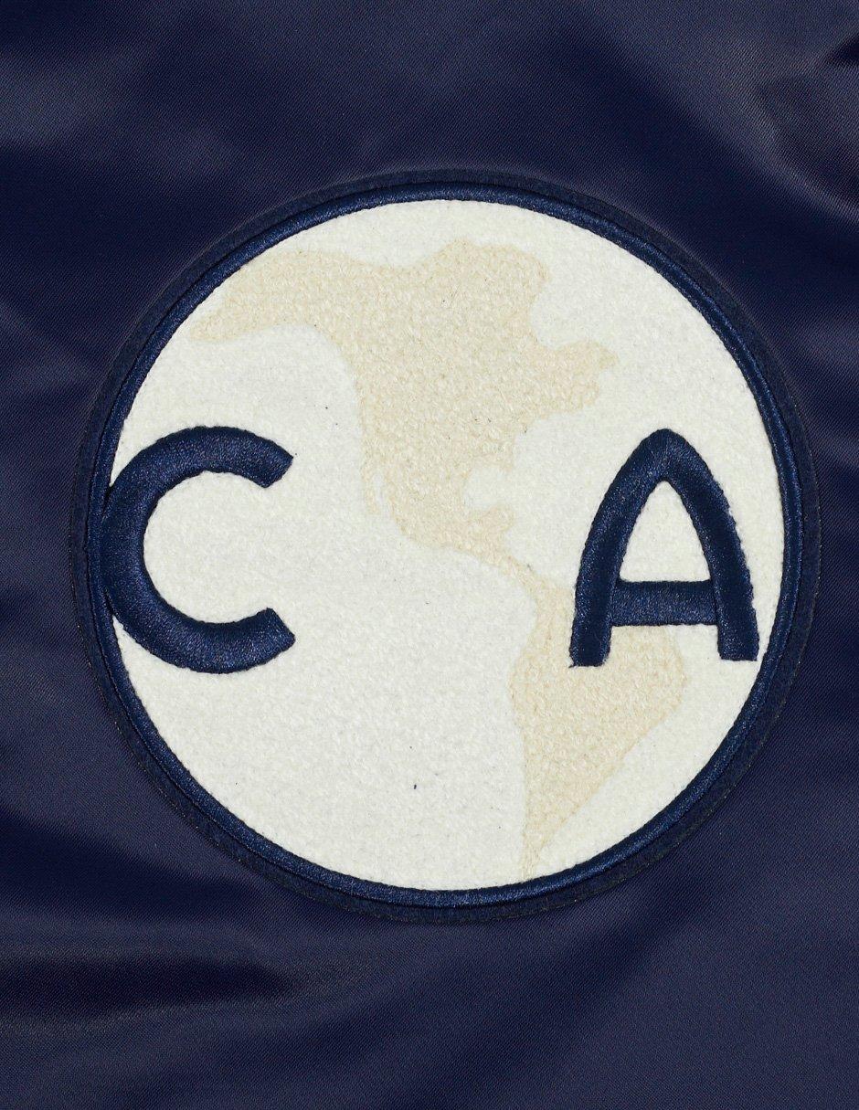 Pro Standard Men's Liga MX Club America Premium Rib Satin Jacket - Navy - NAVY Thumbnail View 5