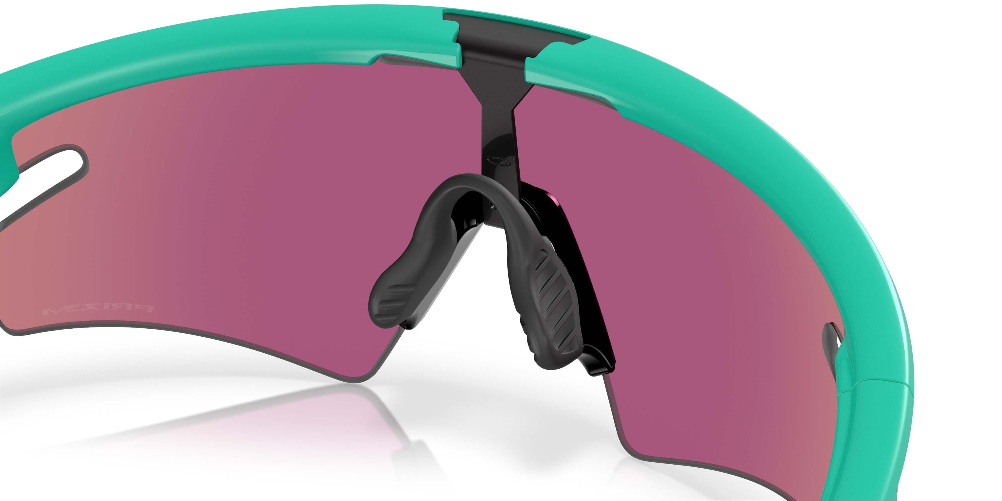 Oakley Sphaera Slash Neon Pop Collection Prizm Road Jade Sunglasses &ndash; Matte Celeste - GREEN Thumbnail View 5
