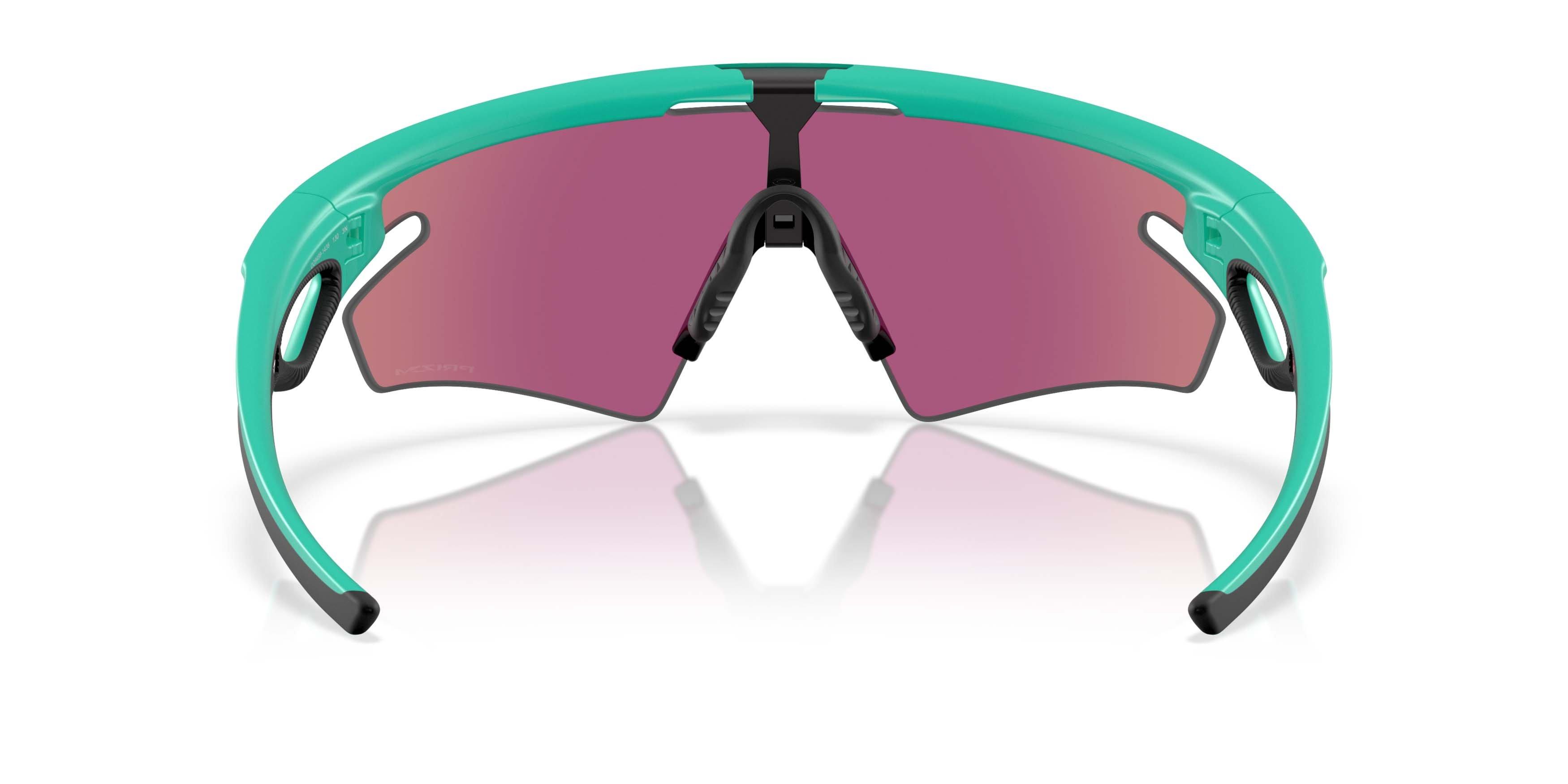 Oakley Sphaera Slash Neon Pop Collection Prizm Road Jade Sunglasses &ndash; Matte Celeste - GREEN Thumbnail View 6