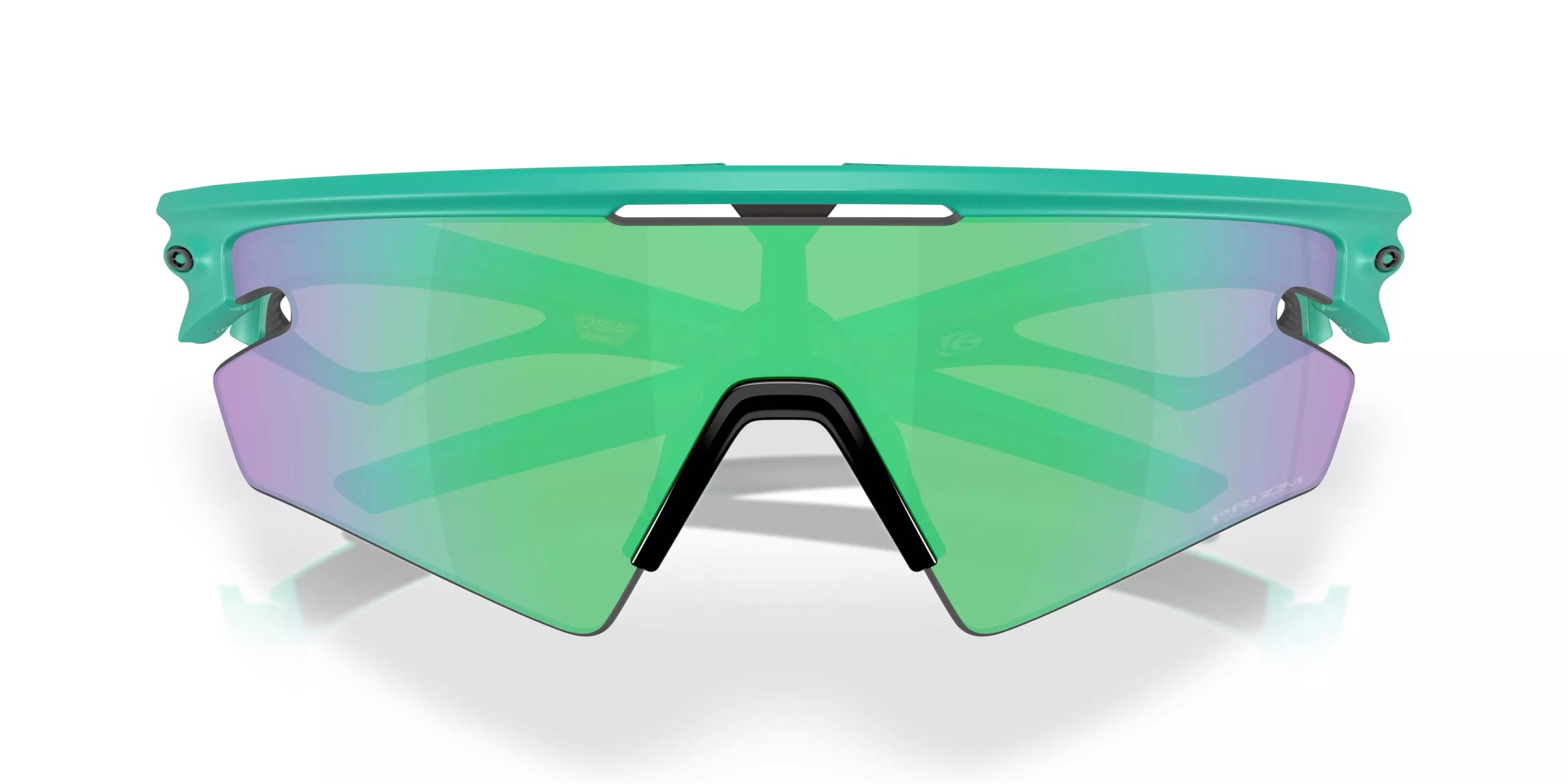 Oakley Sphaera Slash Neon Pop Collection Prizm Road Jade Sunglasses &ndash; Matte Celeste - GREEN