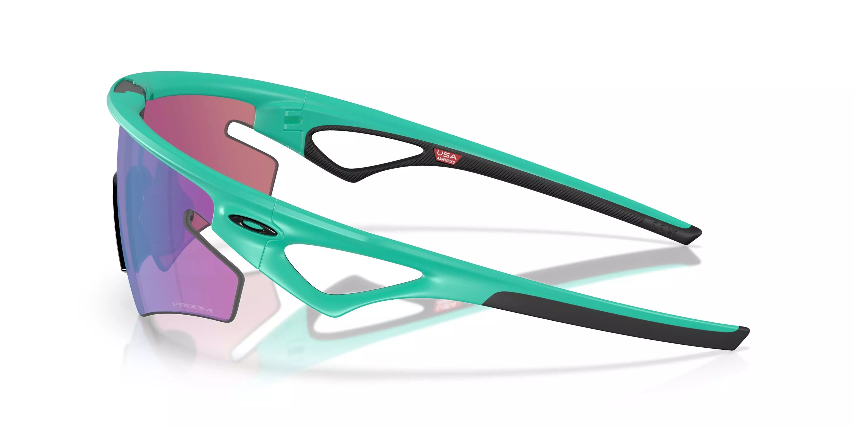 Oakley Sphaera Slash Neon Pop Collection Prizm Road Jade Sunglasses &ndash; Matte Celeste - GREEN