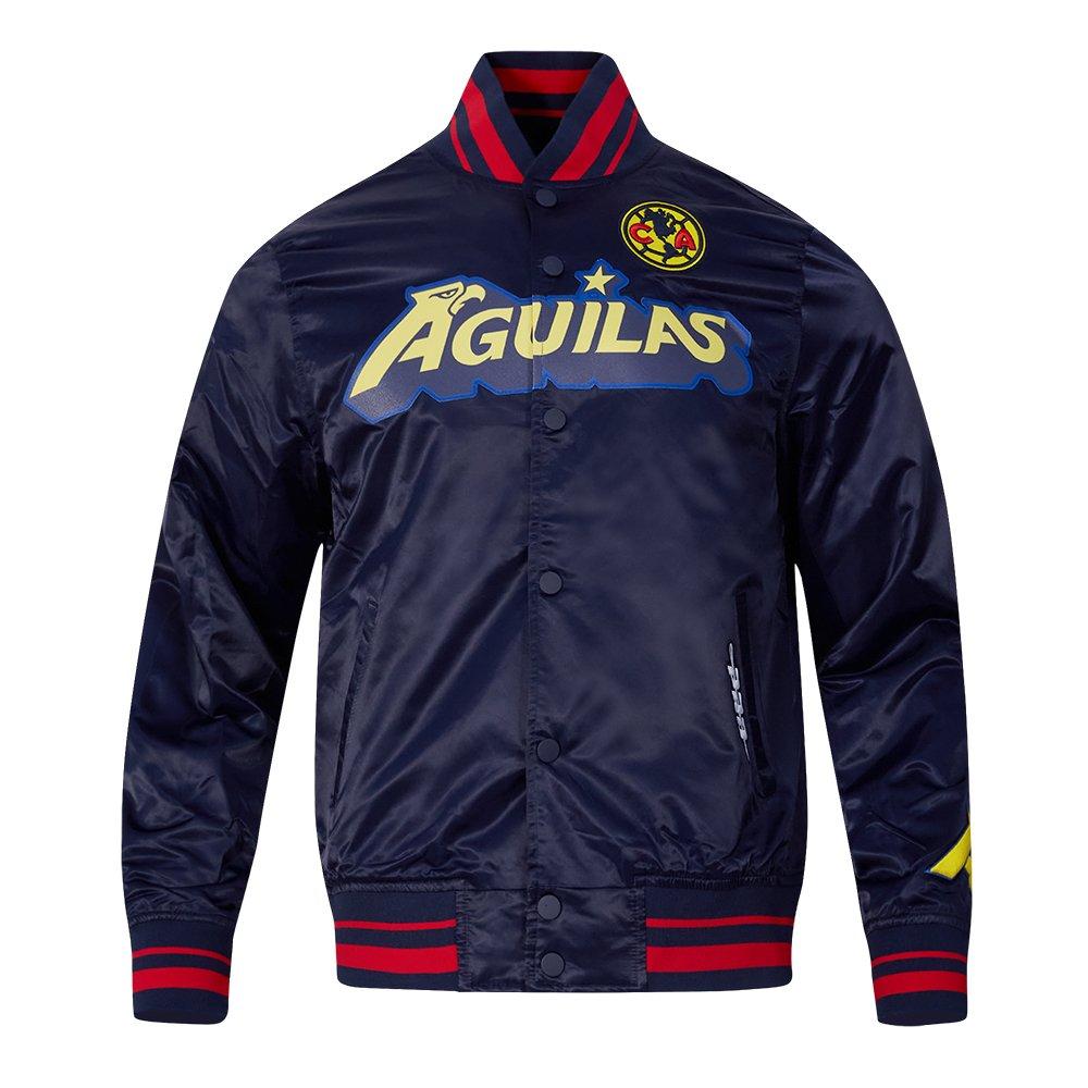 Pro Standard Men's Liga MX Club America Stadium Rib V2 Satin Jacket -Navy/Red - NAVY/RED Thumbnail View 1