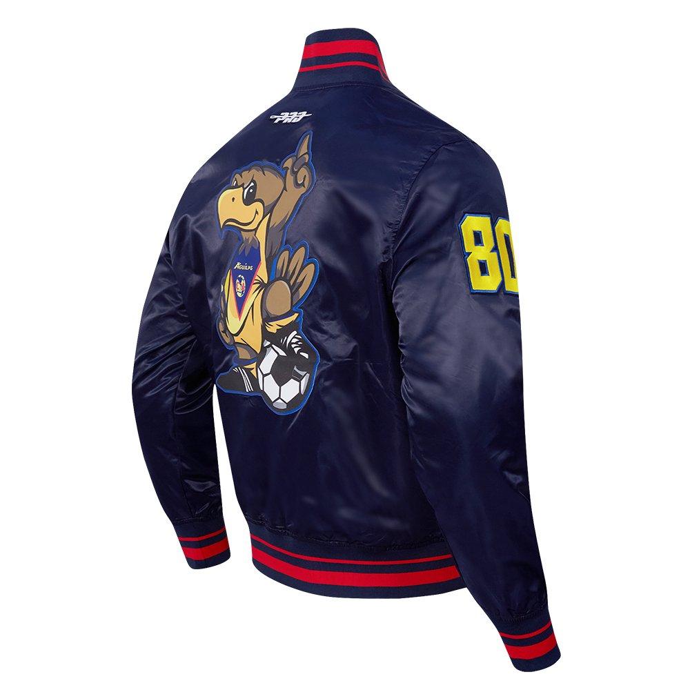 Pro Standard Men's Liga MX Club America Stadium Rib V2 Satin Jacket -Navy/Red - NAVY/RED Thumbnail View 4