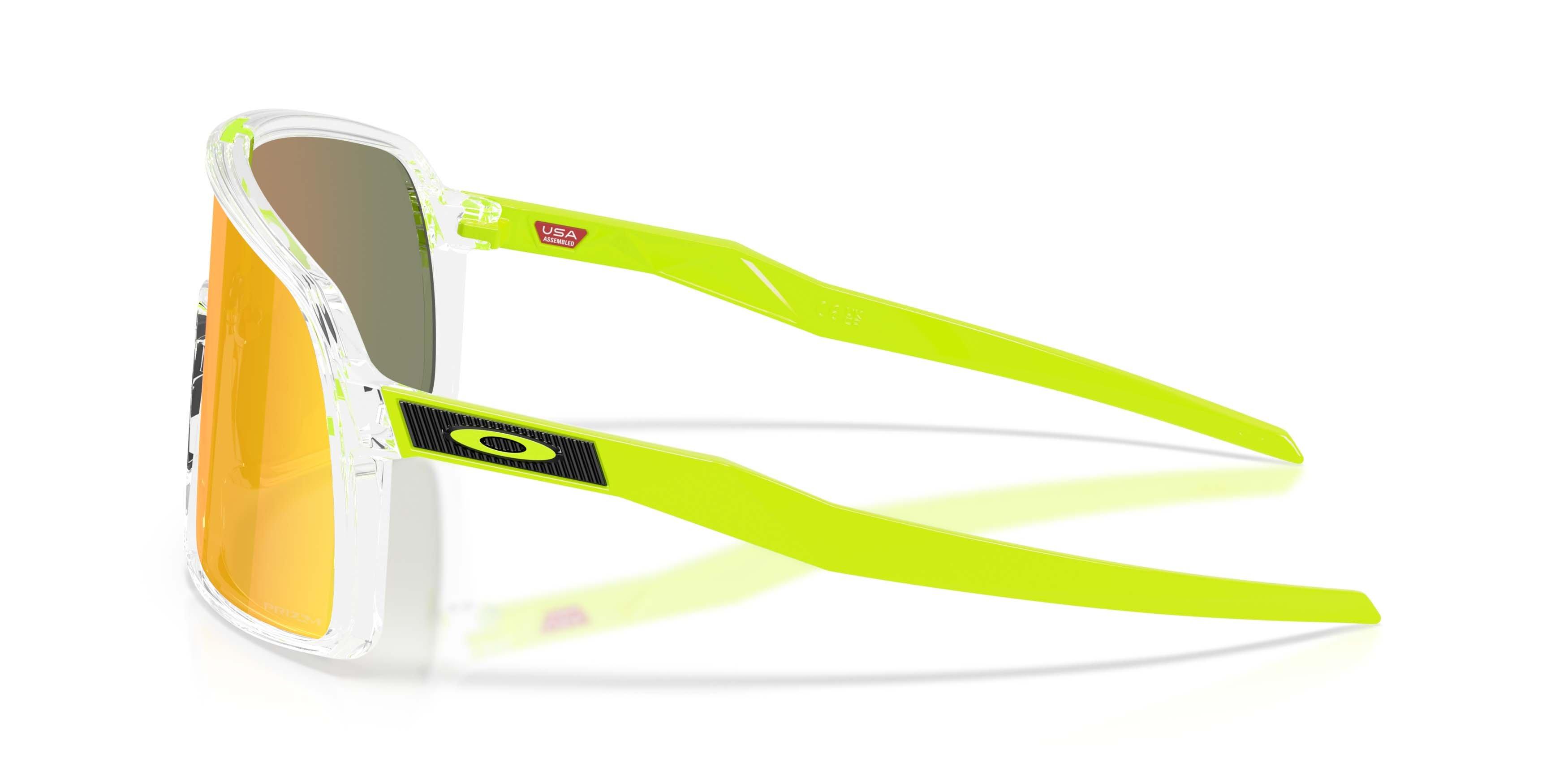 Oakley Sutro Neon Pop Collection Prizm Ruby Sunglasses &ndash; Clear - CLEAR/RED Thumbnail View 8