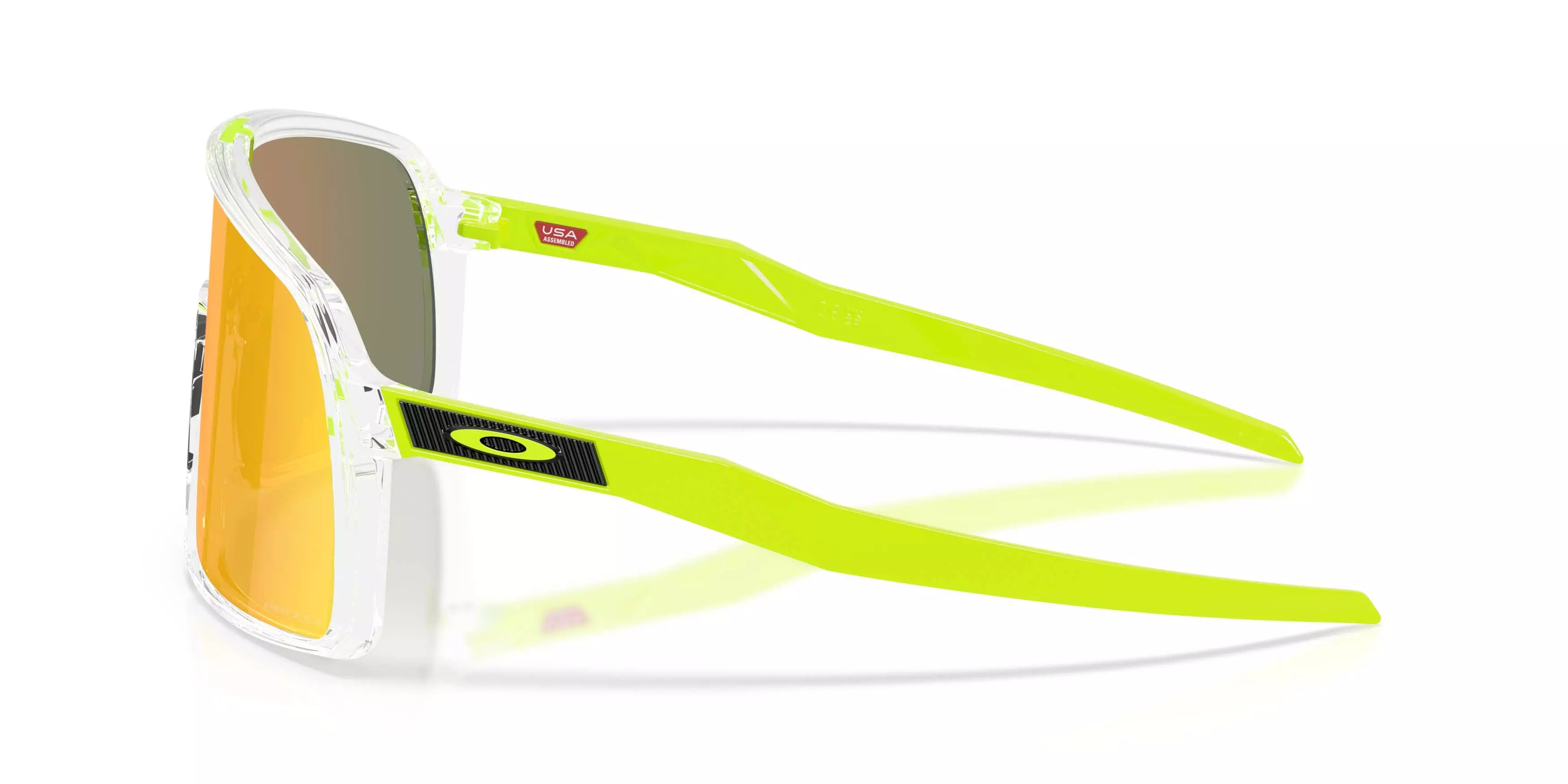 Oakley Sutro Neon Pop Collection Prizm Ruby Sunglasses &ndash; Clear - CLEAR/RED