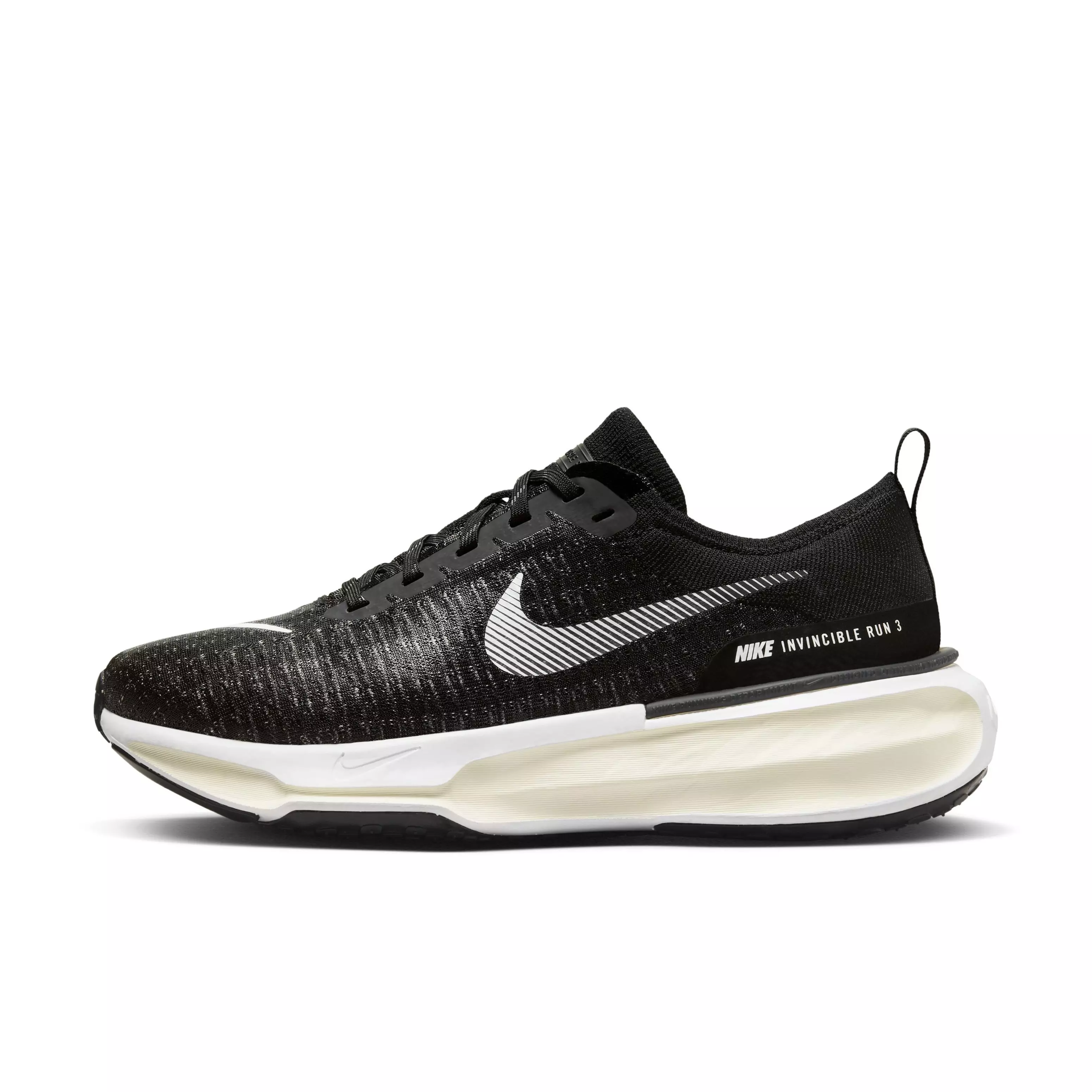 Nike Invincible 3 "Black/Coconut Milk/Bright Crimson/White" Men's Wide Running Shoe - BLACK/MILK/CRIMSON/WHITE
