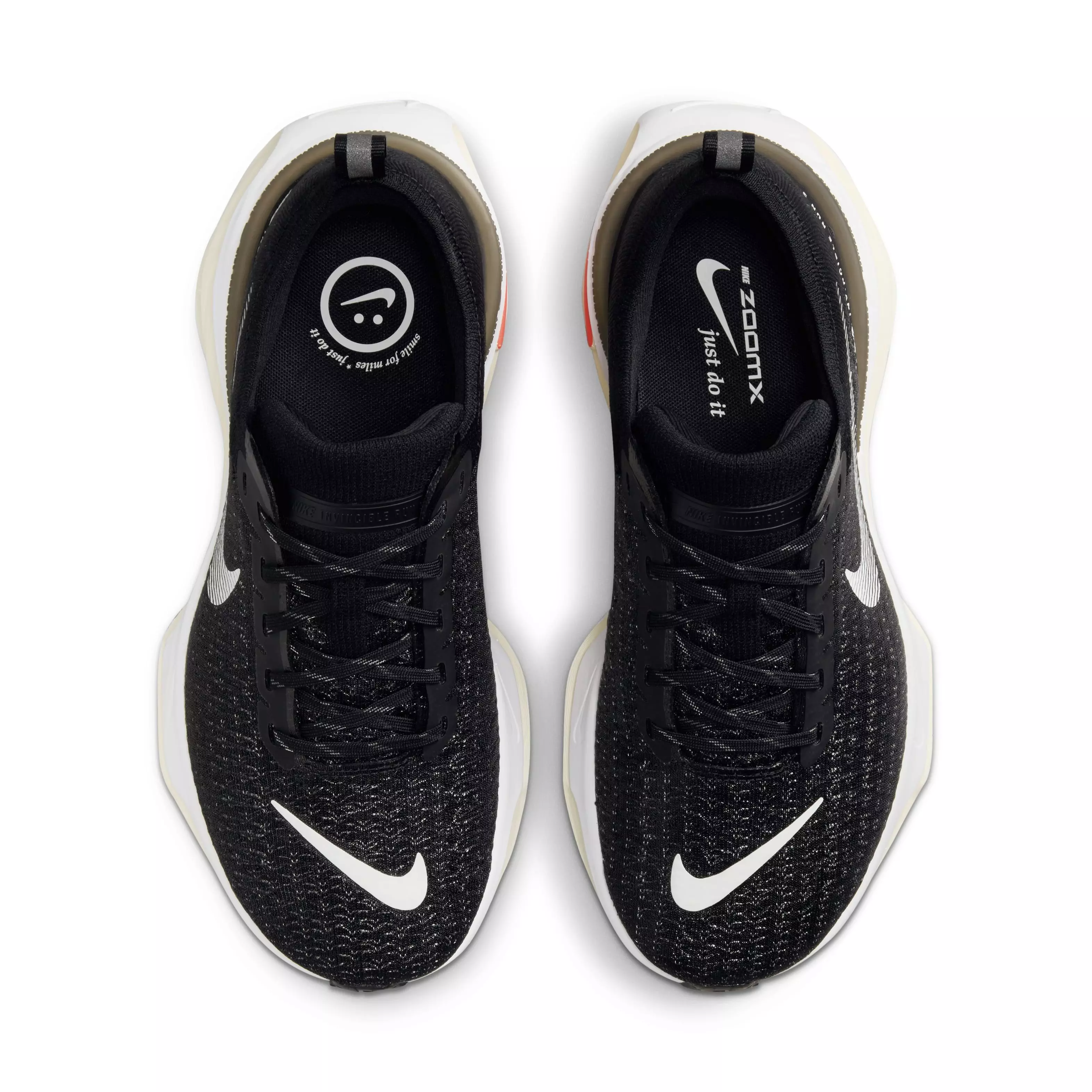 Nike Invincible 3 "Black/Coconut Milk/Bright Crimson/White" Men's Wide Running Shoe - BLACK/MILK/CRIMSON/WHITE