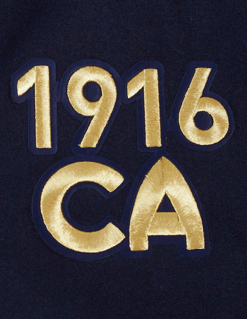 Pro Standard Men's Liga MX Club America Stadium Rib Wool Varsity Jacket -Navy/White - NAVY/WHITE Thumbnail View 7