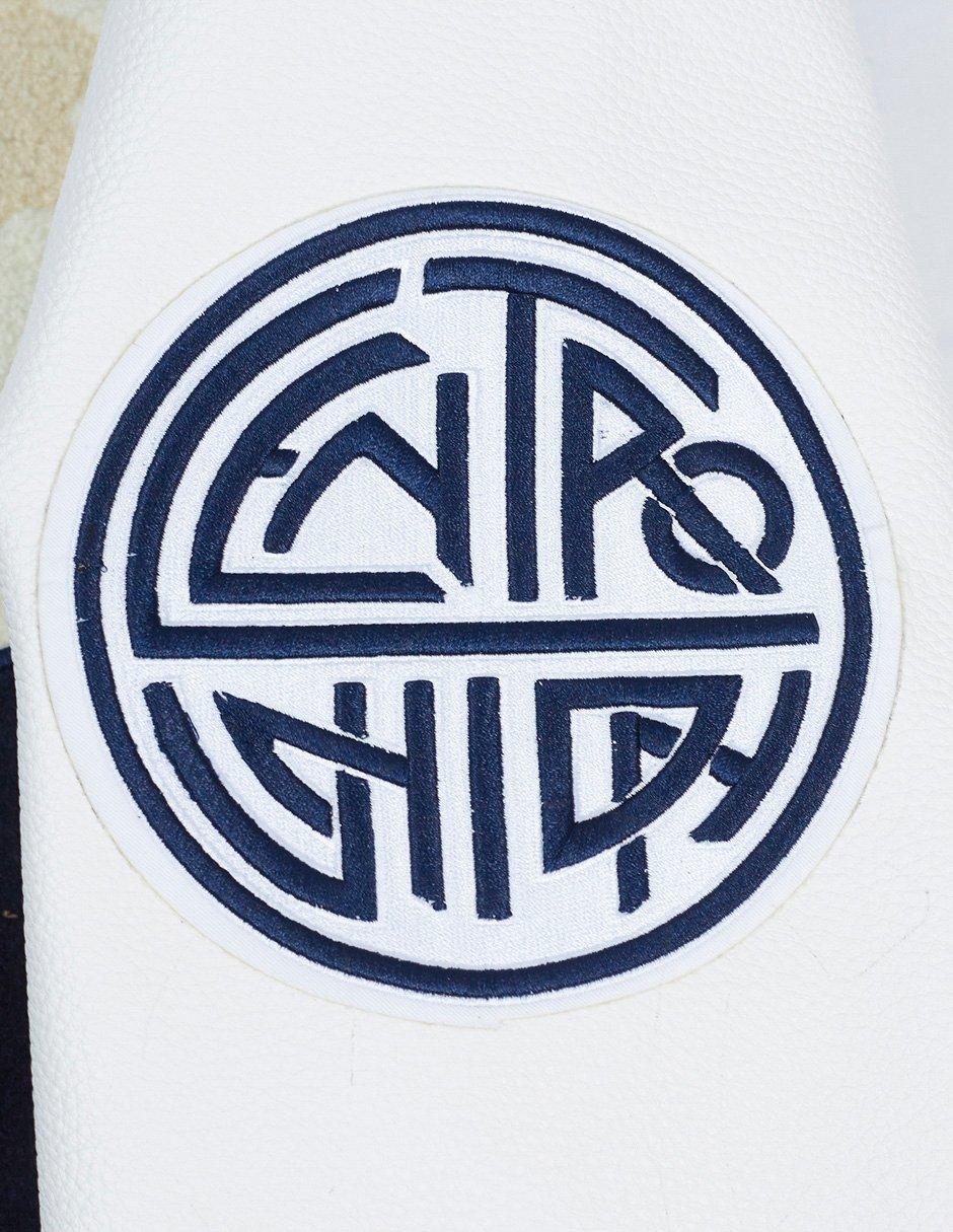 Pro Standard Men's Liga MX Club America Stadium Rib Wool Varsity Jacket - Navy/White - NAVY/WHITE Thumbnail View 9