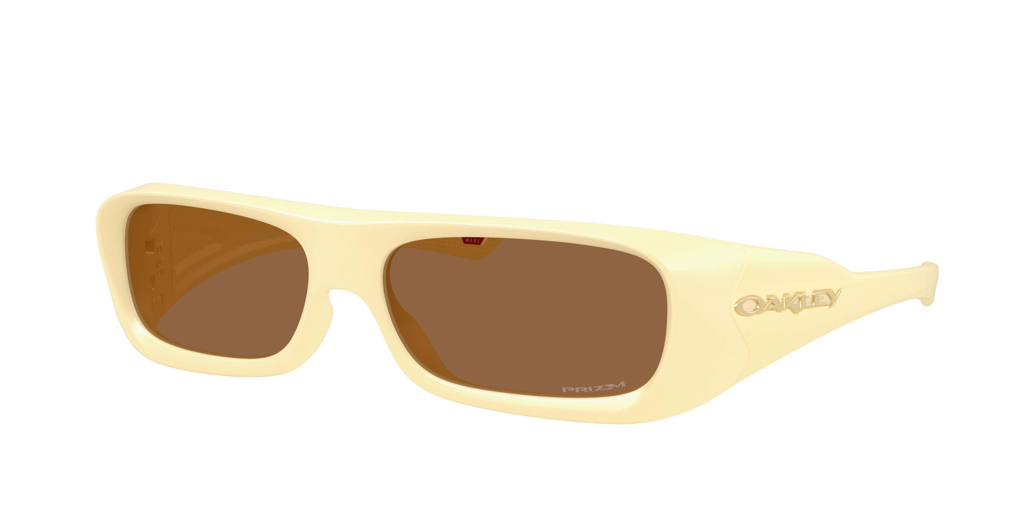 Oakley Permian Prizm Bronze Sunglasses &ndash; Matte Yellow Milkshake - YELLOW/BROWN Thumbnail View 1