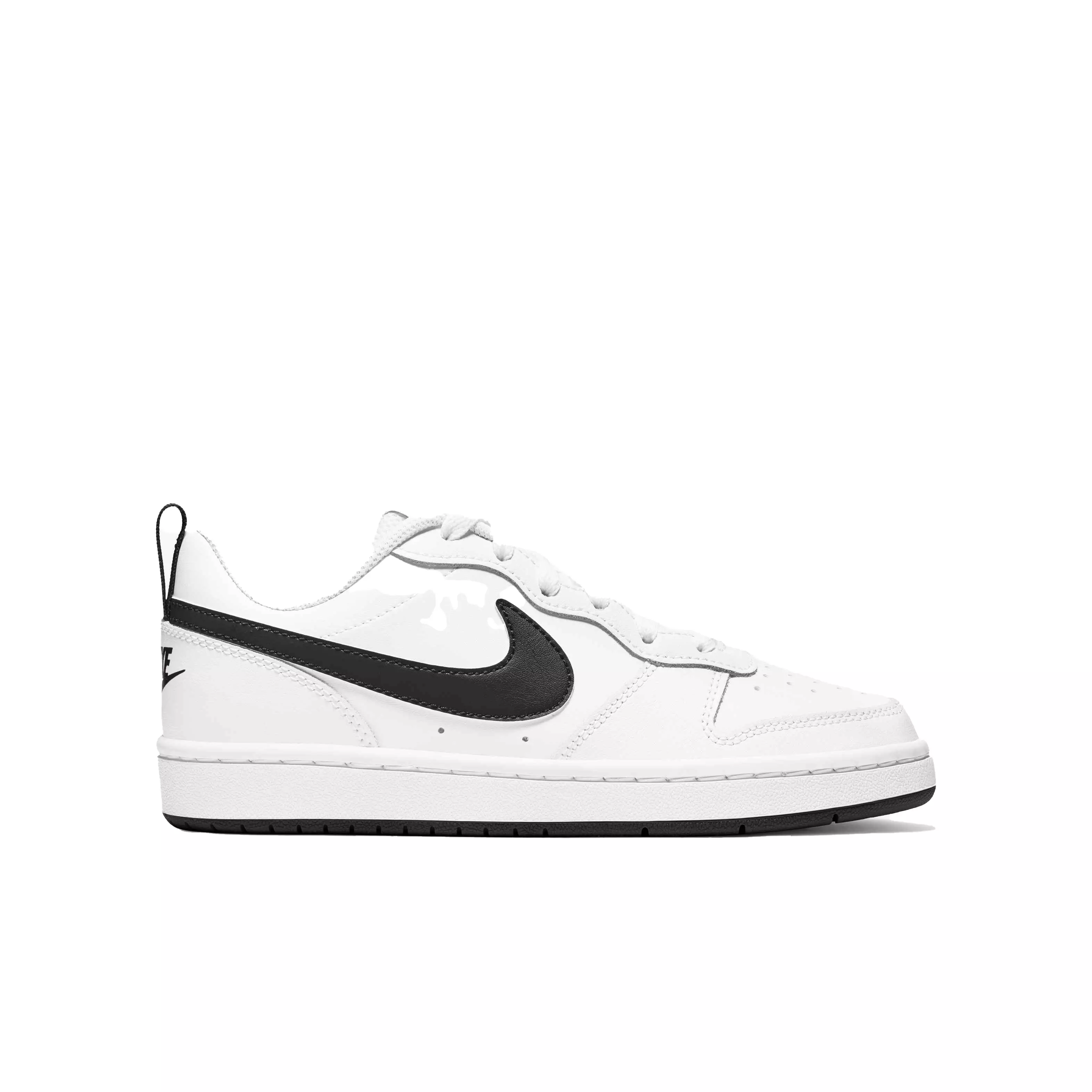 nike court borough low white black wolf grey