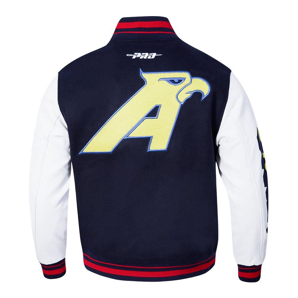Pro Standard Men's Liga MX Club America Stadium Rib Wool Varsity Jacket -Navy/Red - NAVY/RED Thumbnail View 2