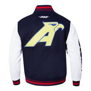 Pro Standard Men's Liga MX Club America Stadium Rib Wool Varsity Jacket -Navy/Red