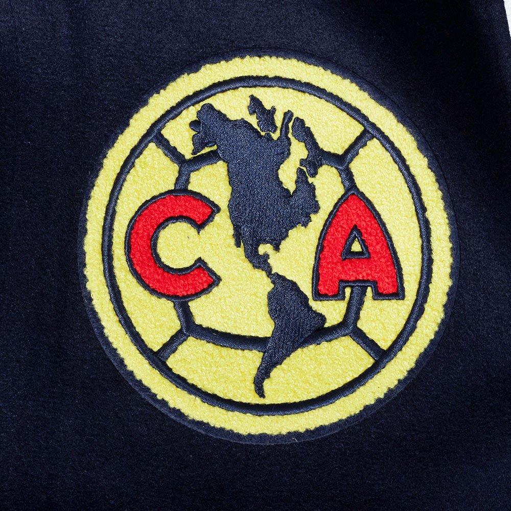 Pro Standard Men's Liga MX Club America Stadium Rib Wool Varsity Jacket - Navy/Red - NAVY/RED Thumbnail View 5