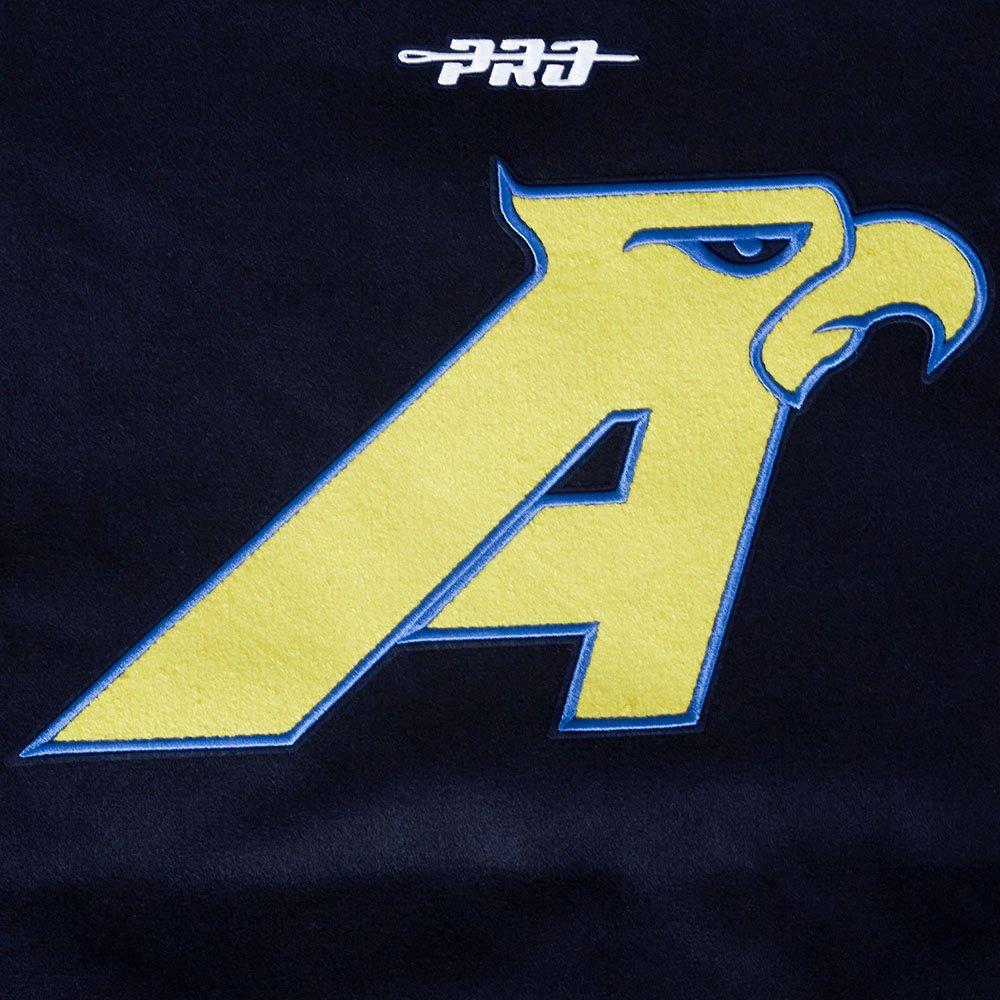 Pro Standard Men's Liga MX Club America Stadium Rib Wool Varsity Jacket - Navy/Red - NAVY/RED Thumbnail View 6