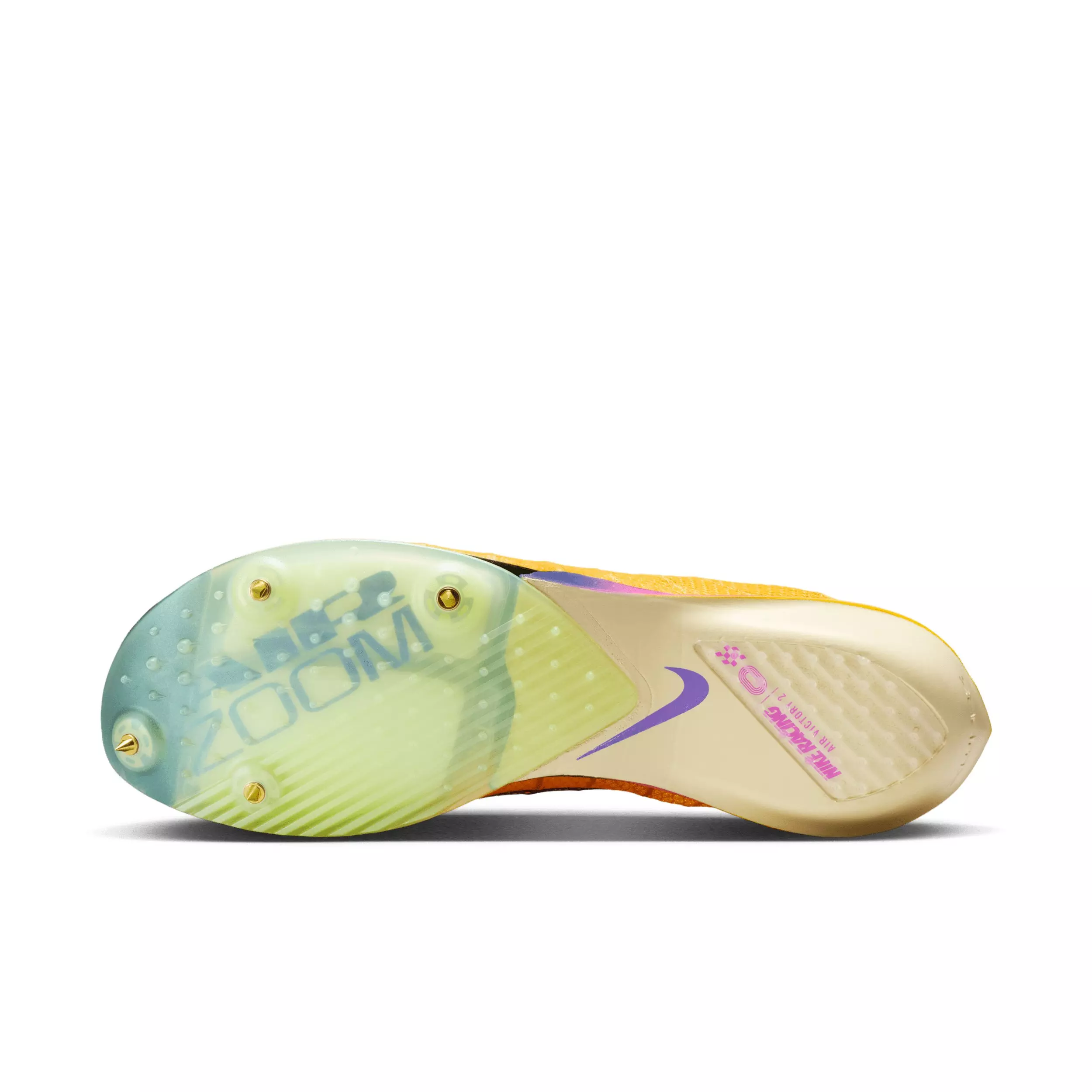 Nike Victory 2 "Citron Pulse/Volt Ice/Laser Orange/Indigo Burst" Men's Track Spikes - CITRON/VOLT/ORANGE/INDIGO