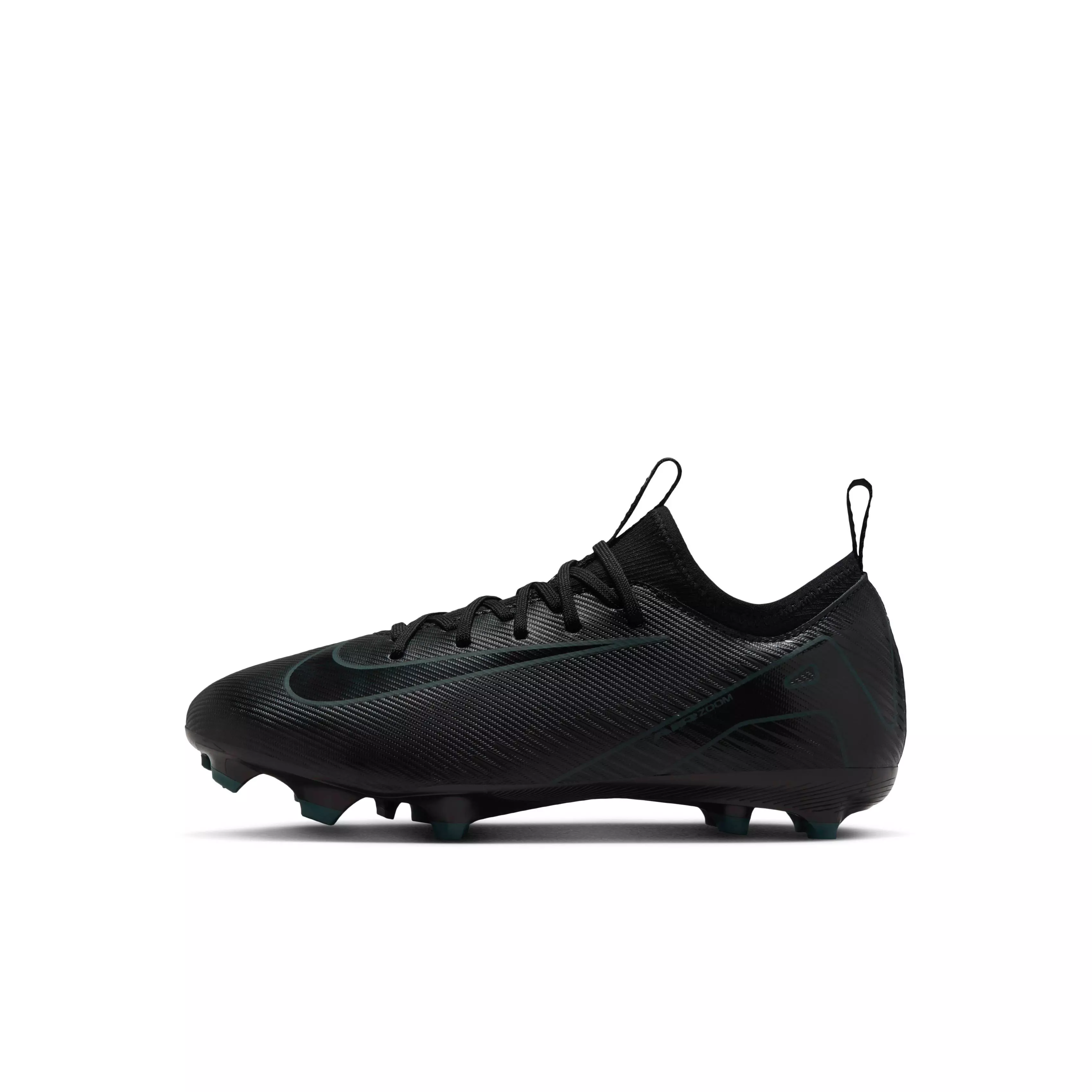 Nike Jr. Mercurial Vapor 16 Academy MG "Black/Deep Jungle/Black" Preschool Kids' Soccer Cleat - BLACK/JUNGLE/BLACK