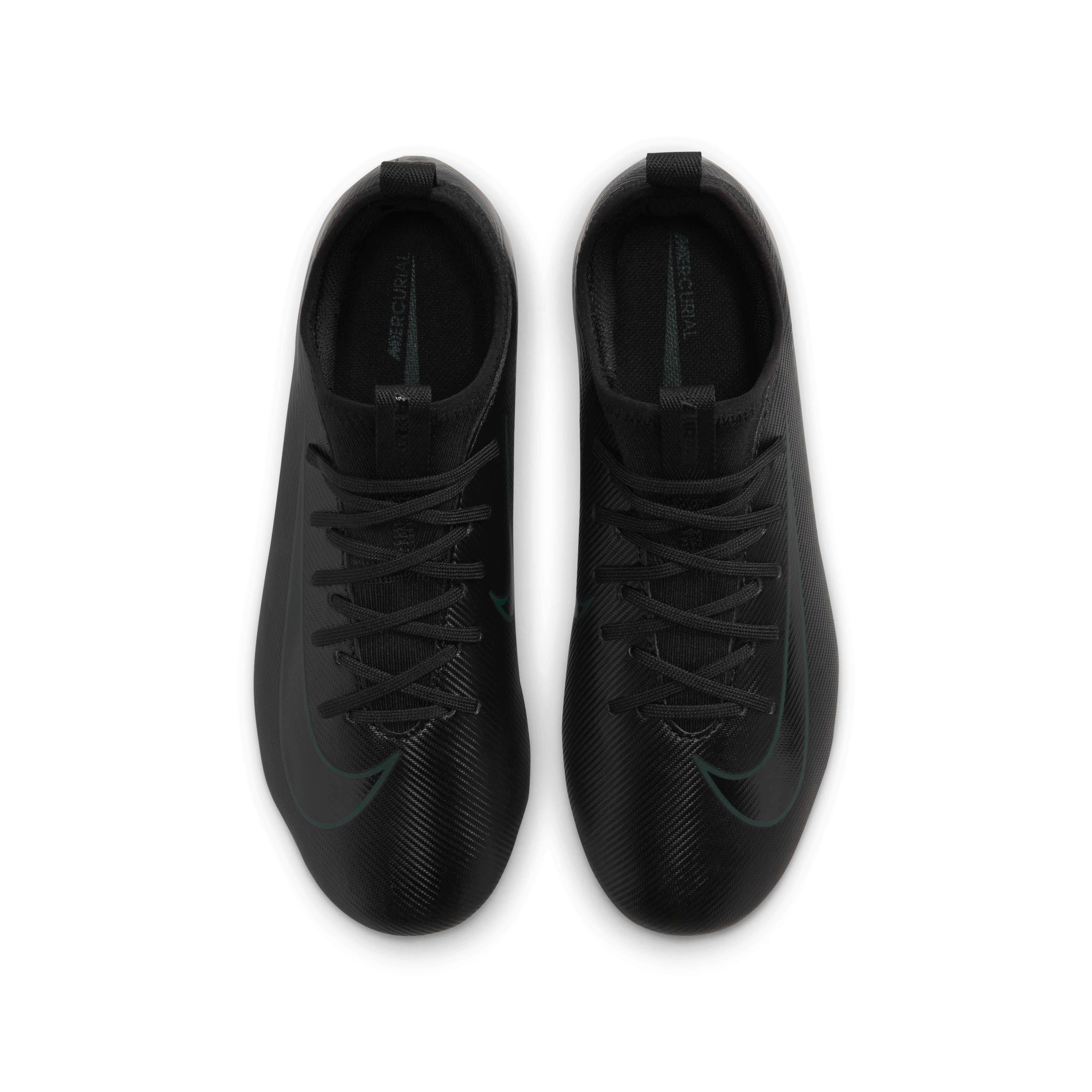Nike Jr. Mercurial Vapor 16 Academy MG Preschool Kids' "Black/Deep Jungle/Black" Soccer Cleat