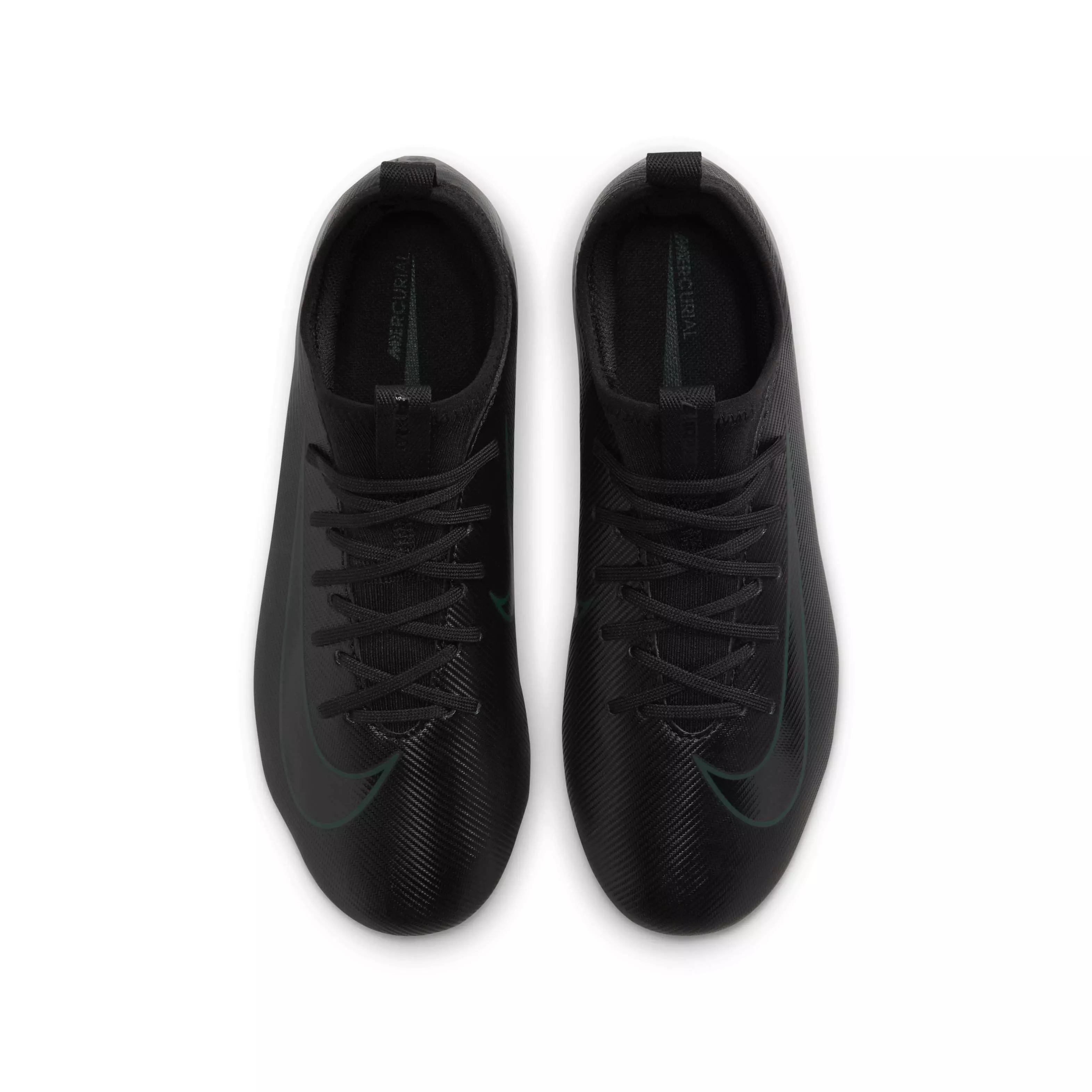 Nike Jr. Mercurial Vapor 16 Academy MG "Black/Deep Jungle/Black" Preschool Kids' Soccer Cleat - BLACK/JUNGLE/BLACK