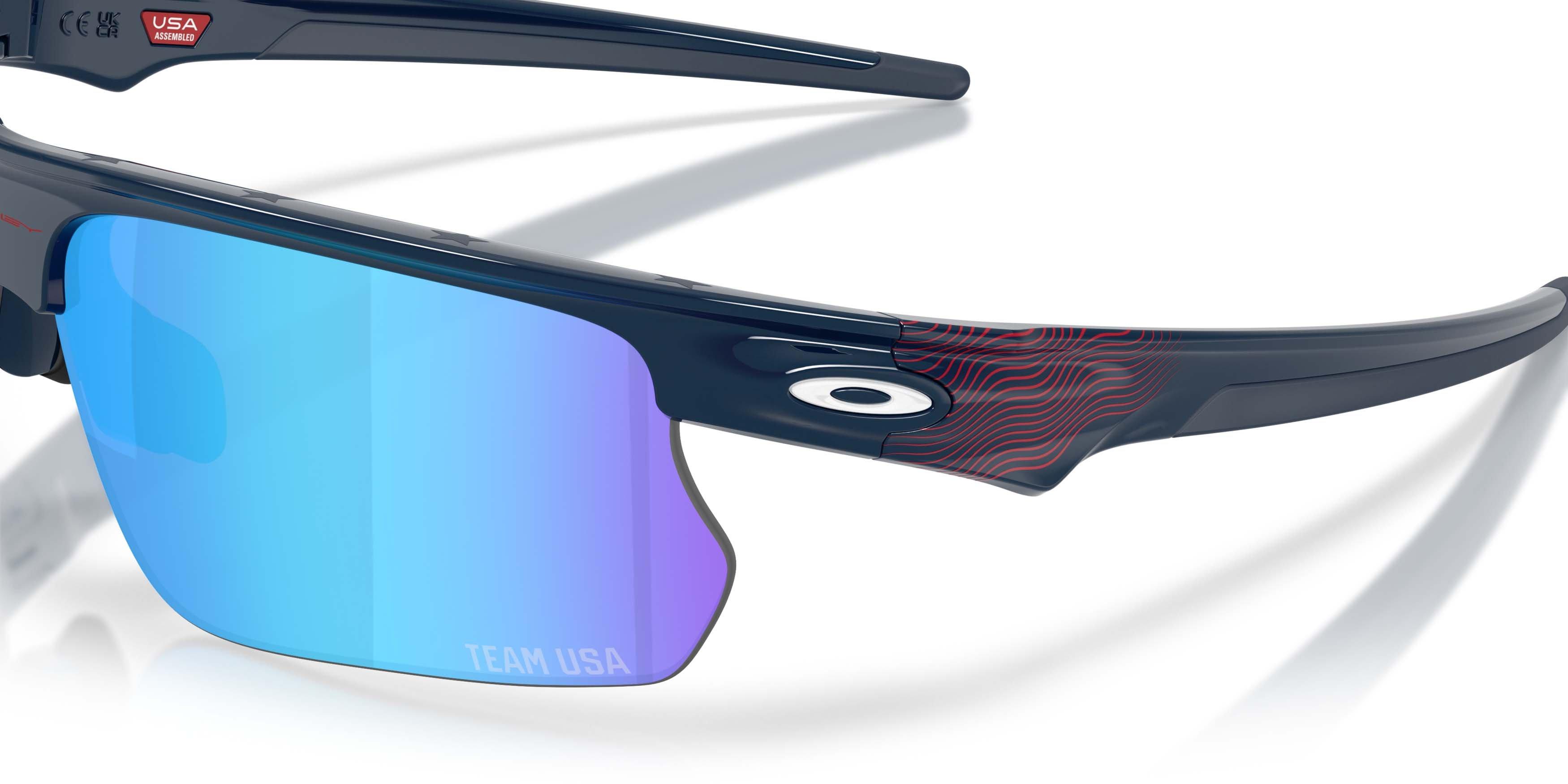 Oakley BiSphaera Team USA Prizm Sapphire Sunglasses &ndash; Team USA Abyss - BLUE Thumbnail View 4