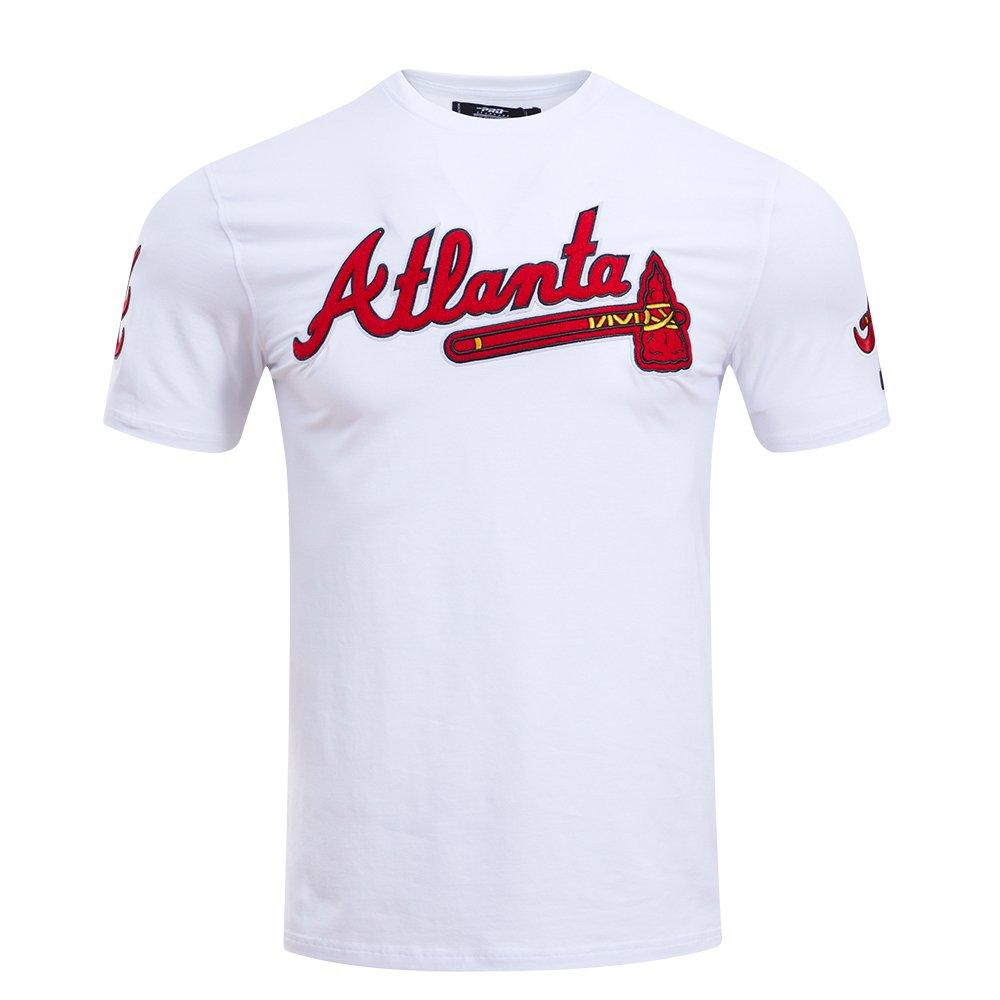 Pro Standard Men's MLB Atlanta Braves Classic Chenille Top - WHITE Thumbnail View 1