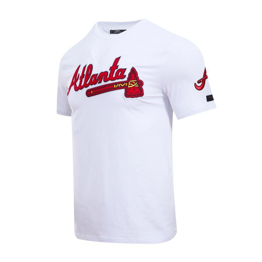 Pro Standard Men's MLB Atlanta Braves Classic Chenille Top - WHITE Thumbnail View 3