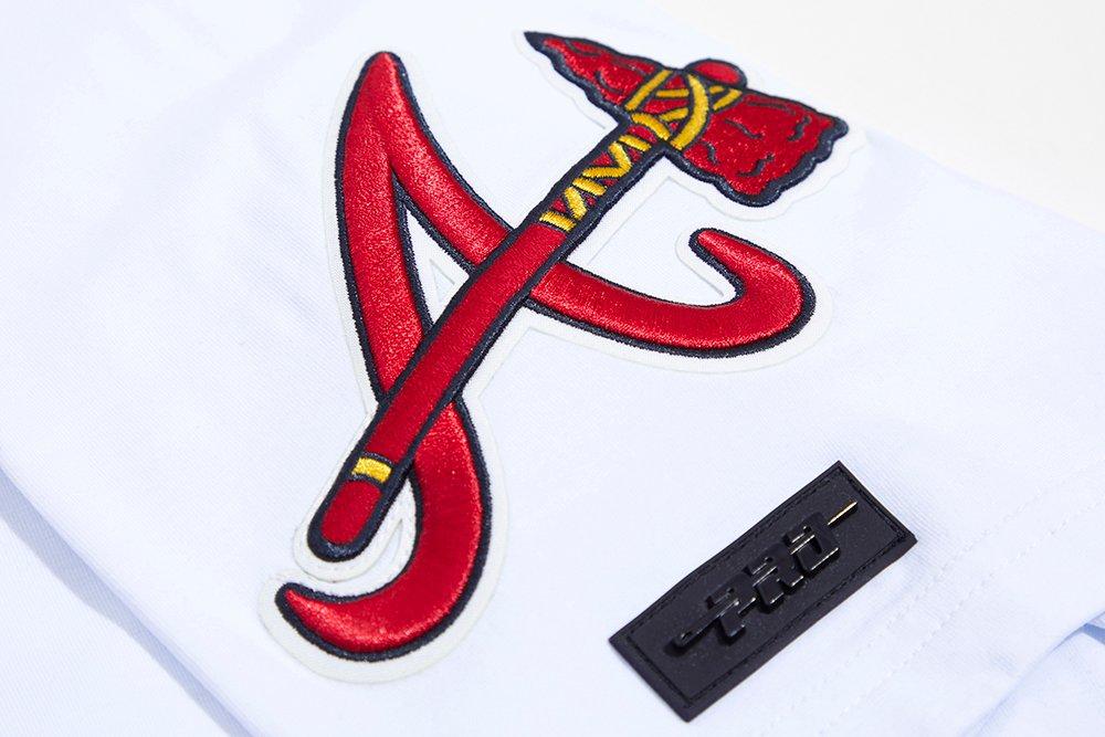 Pro Standard Men's MLB Atlanta Braves Classic Chenille Top - WHITE Thumbnail View 7